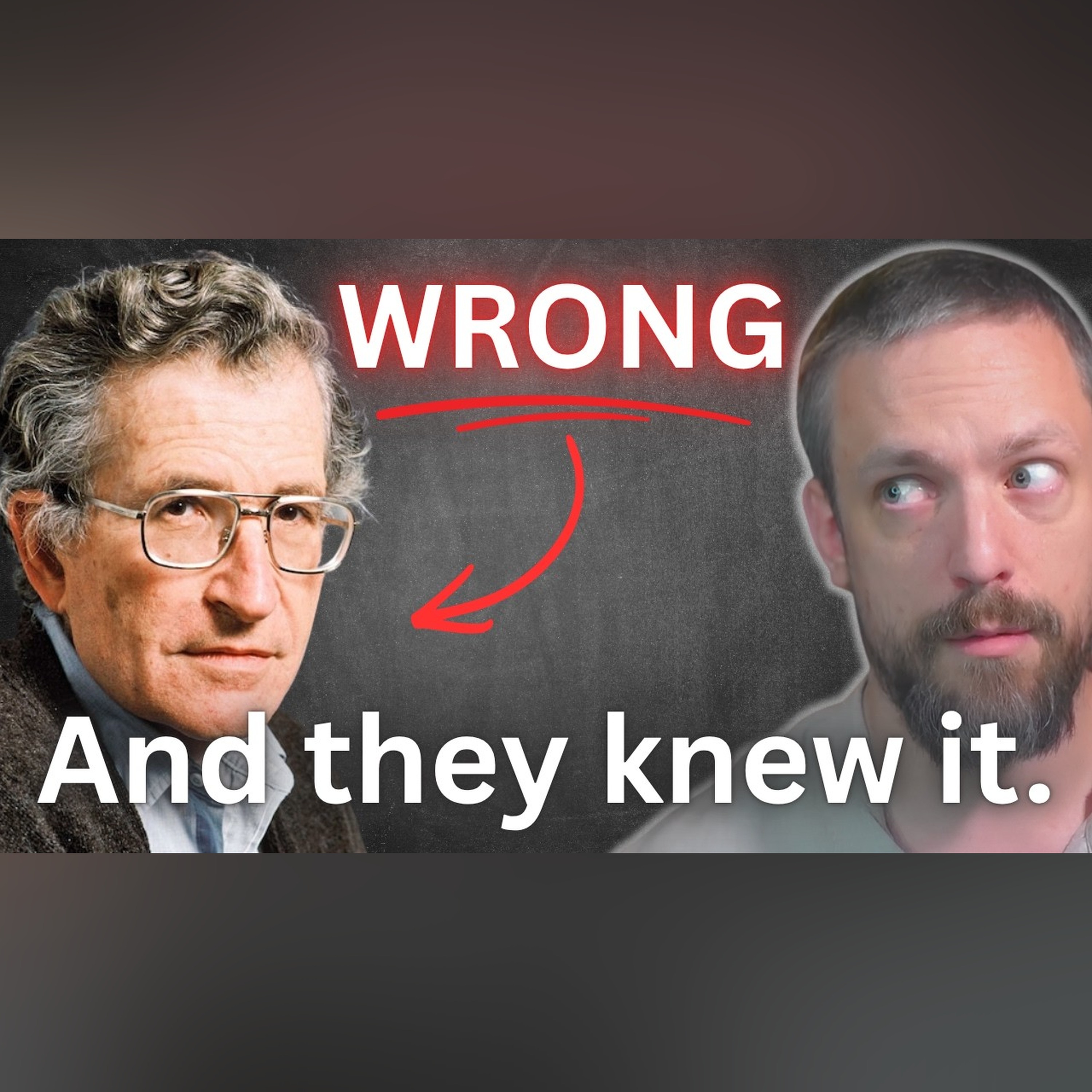 Chomsky was wrong.They taught me a lie.