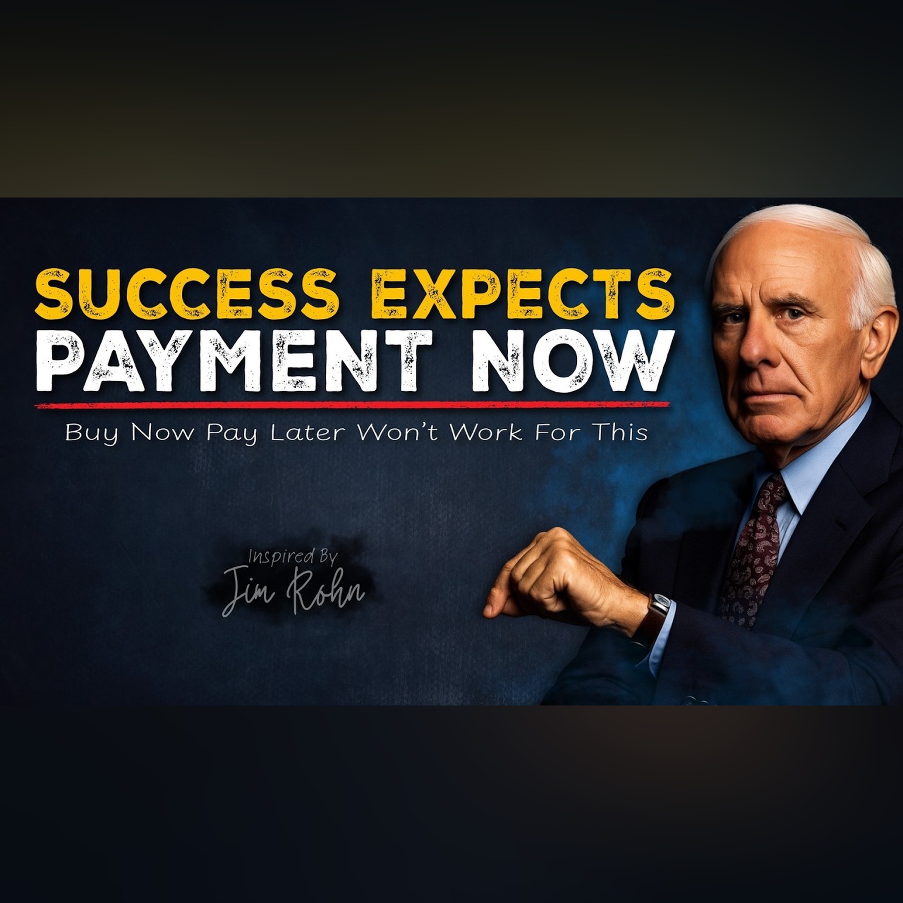Success Expects Payment Up Front | Jim Rohn Motivation episode artwork