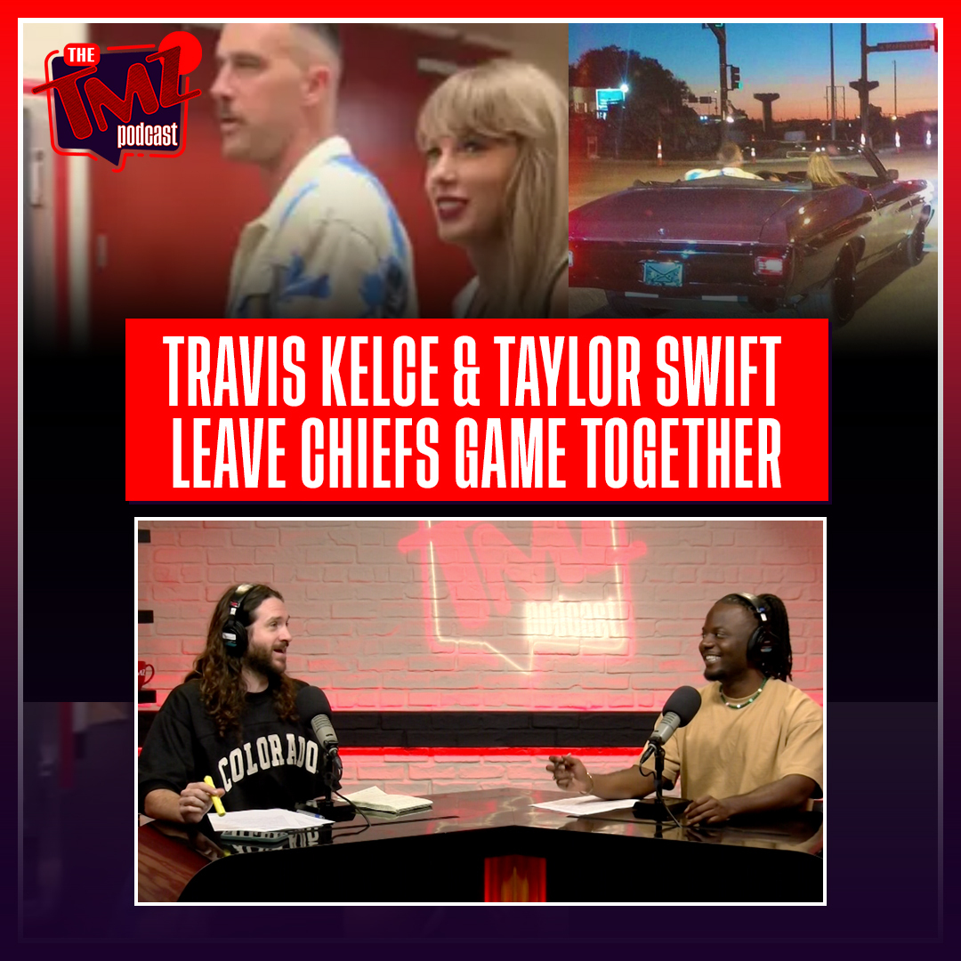 Taylor Swift & Travis Kelce Leave Chiefs Game Together