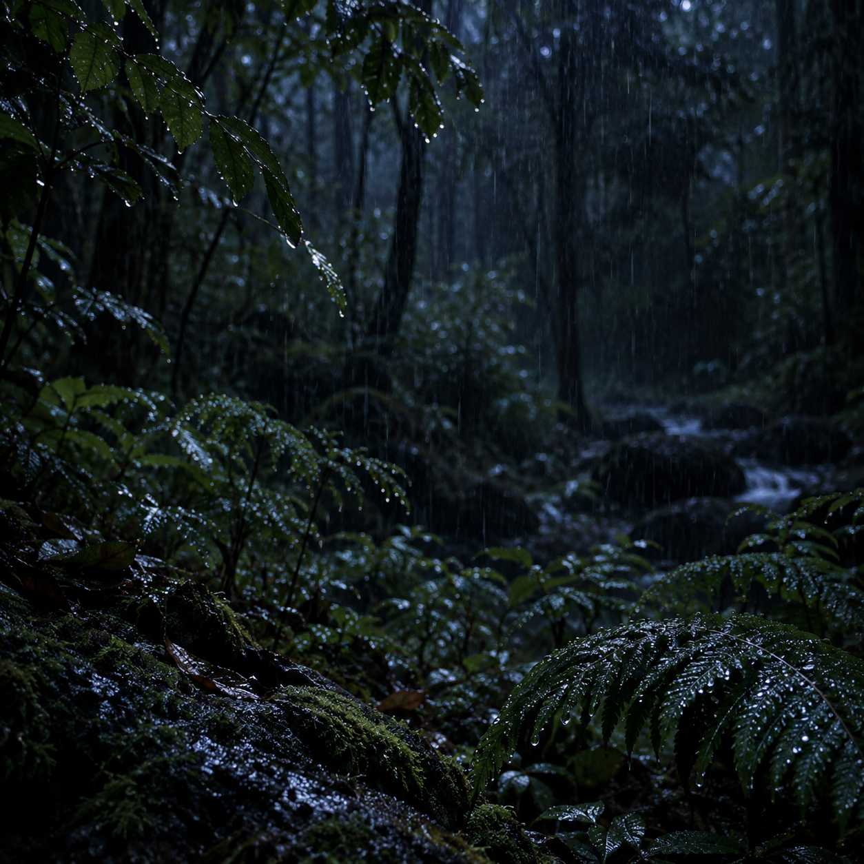 🌧️ LLUVIA LIGERA, GOTAS FINAS y FOLLAJE HÚMEDO — 2 H de suavidad regular para dormir