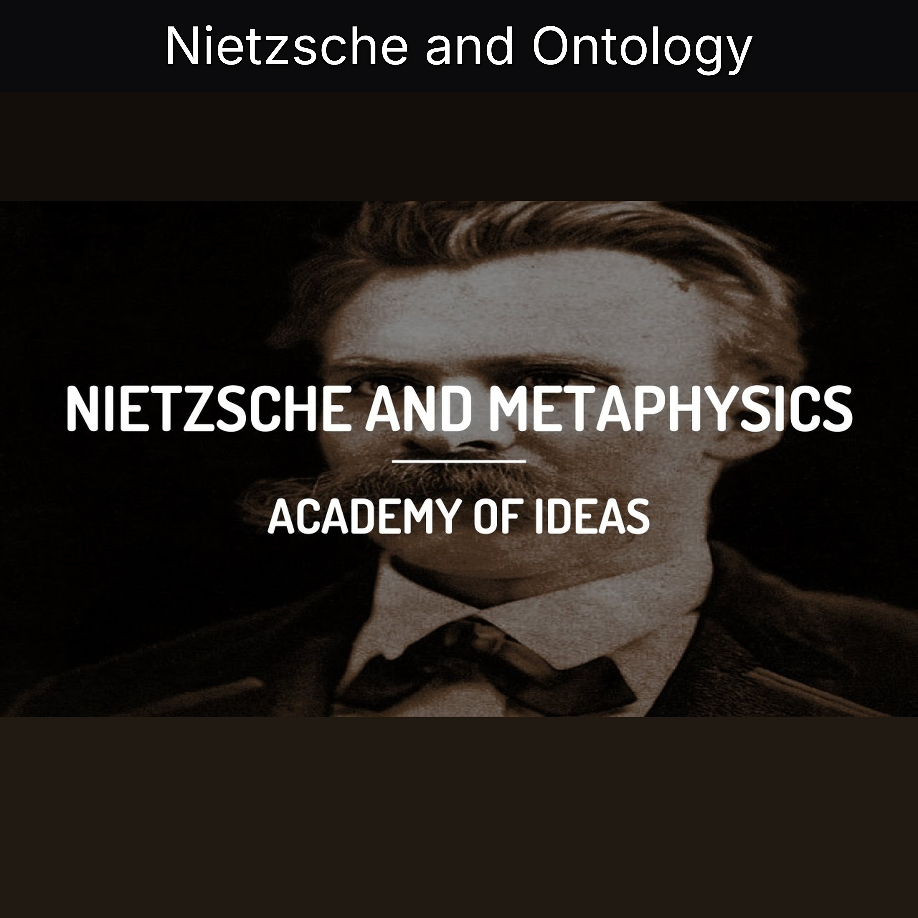 Nietzsche and Ontology episode artwork