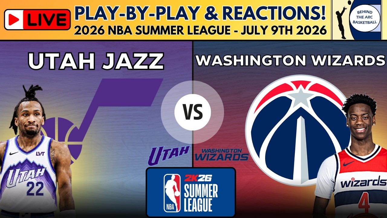 2026 NBA Summer League: Utah Jazz vs Washington Wizards (Live Play-By-Play & Reactions) episode artwork