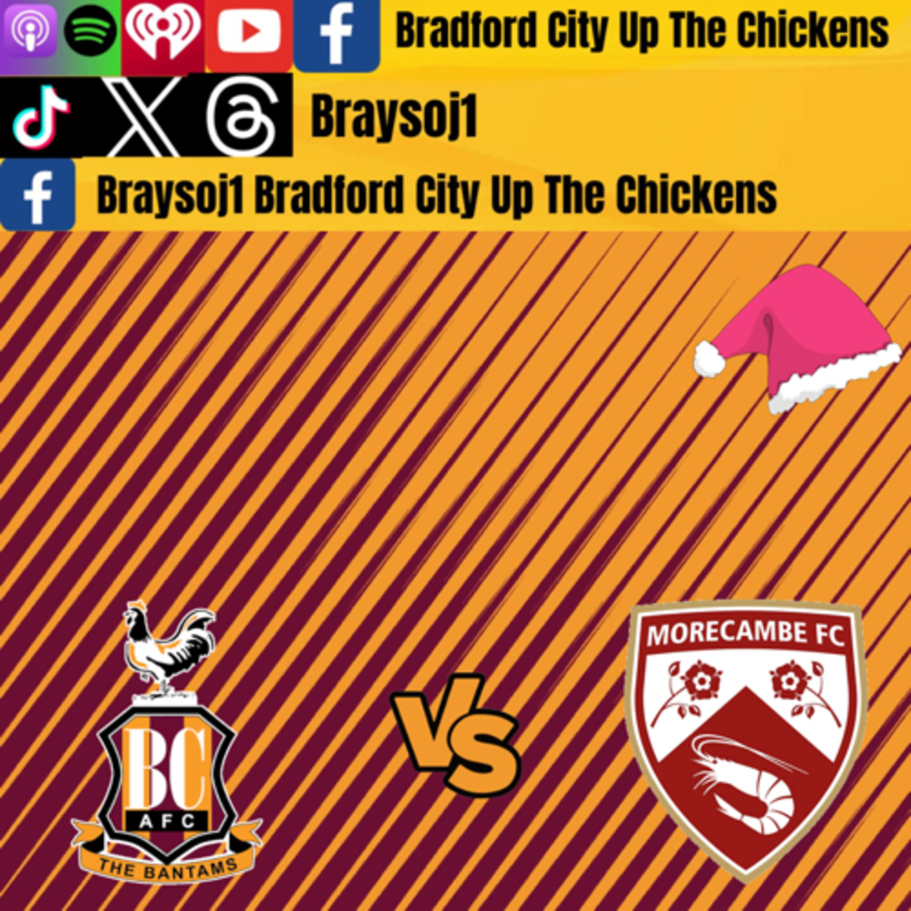 Ep 30 ) Bradford vs Morecambe post match chat short Ep episode artwork