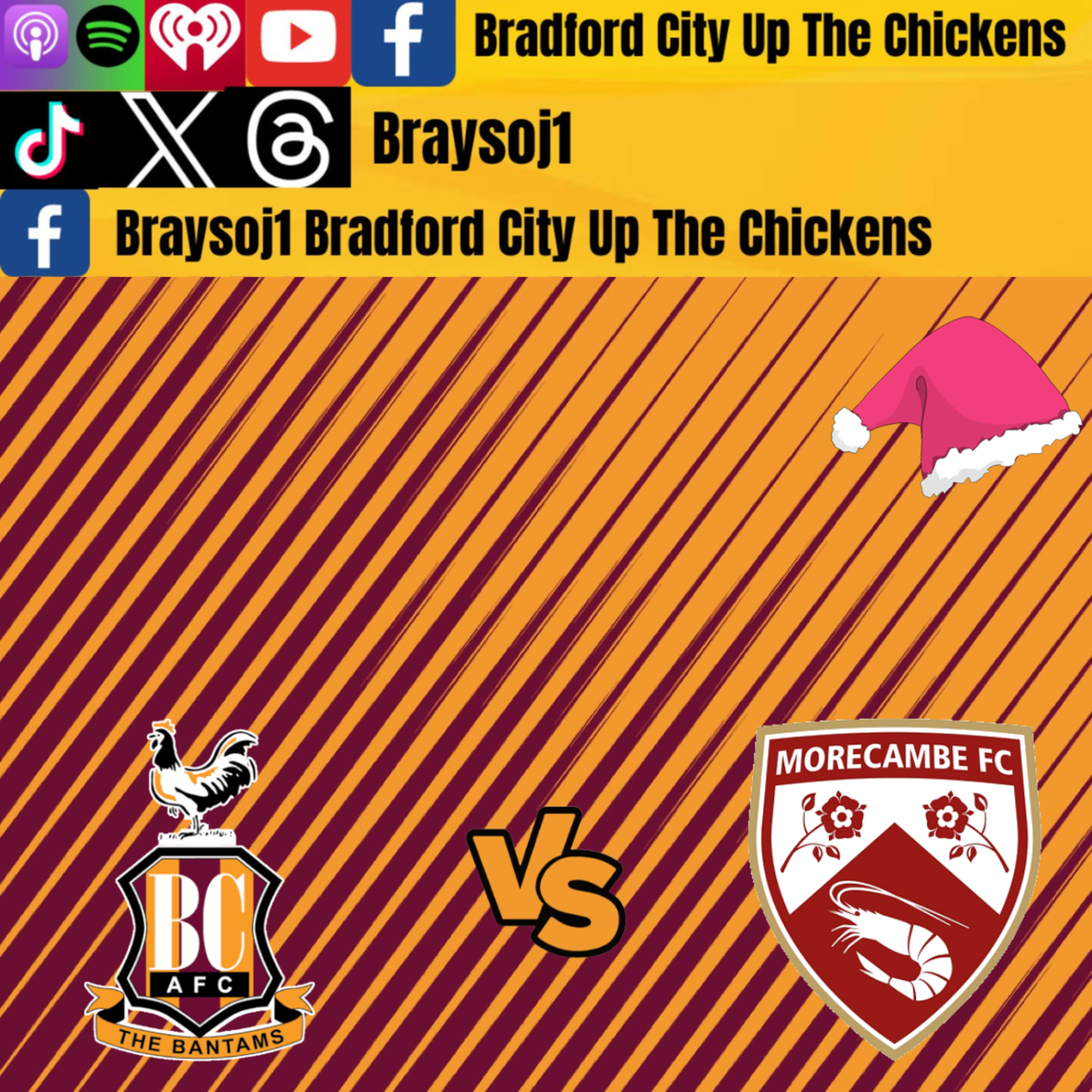 Ep 29) Bradford vs Morecambe pre game chat #UTS #bcafc #efl episode artwork