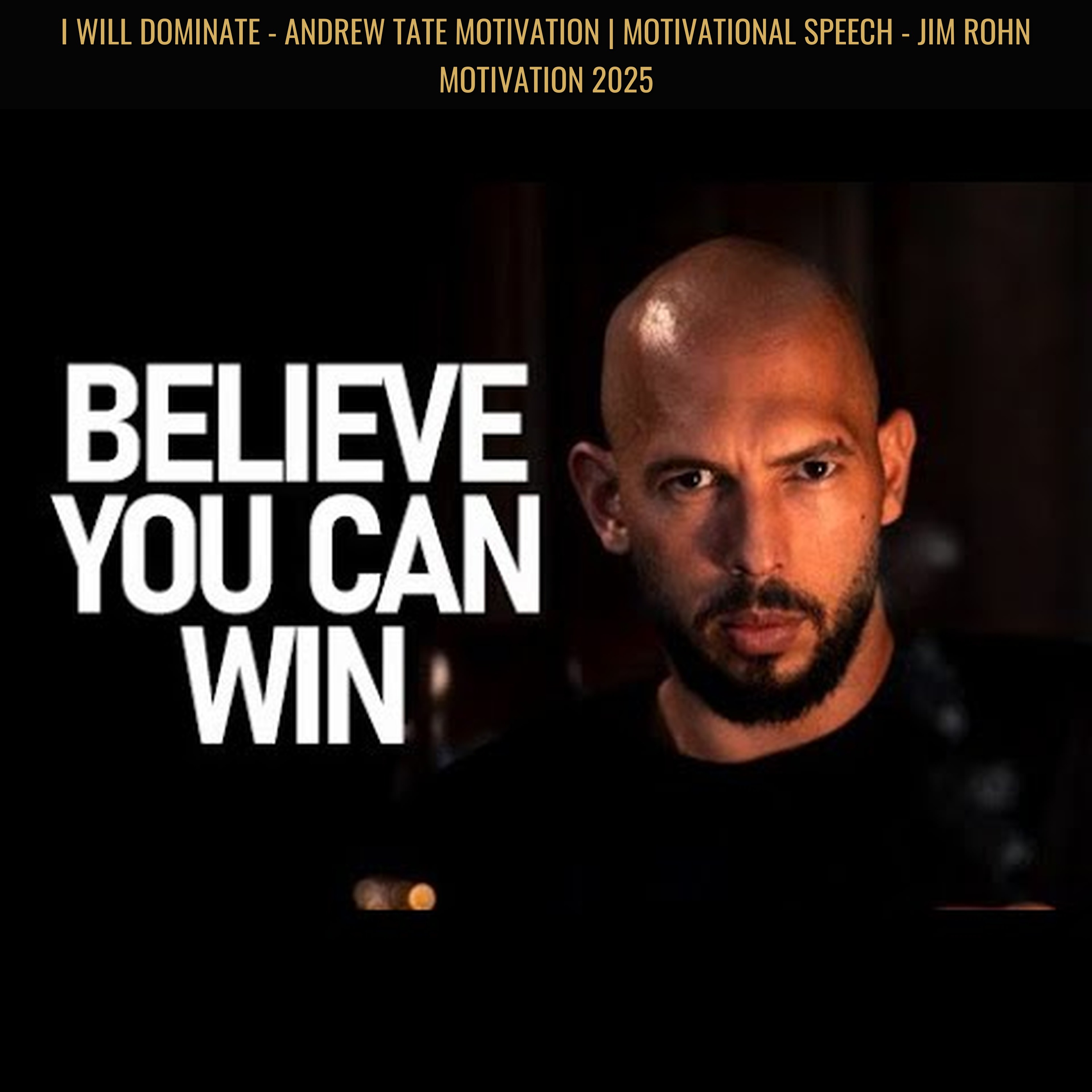 I WILL DOMINATE - Andrew Tate Motivation | Motivational Speech - Jim Rohn Motivation 2025