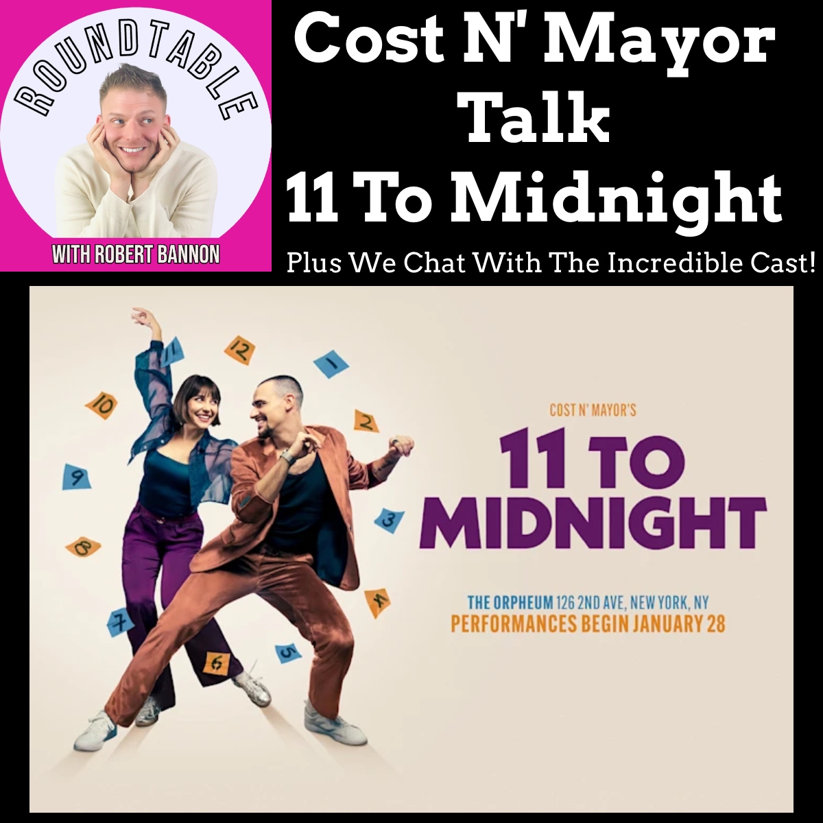 Cost n’ Mayor & the Cast of 11 to Midnight on Movement, Magic & Making a Show for the Stage!