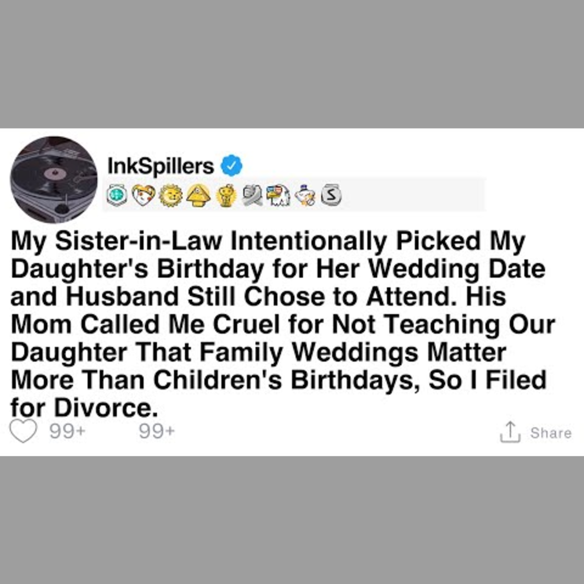 Sister-in-Law Chooses Daughter's Birthday for Wedding, Husband Attends