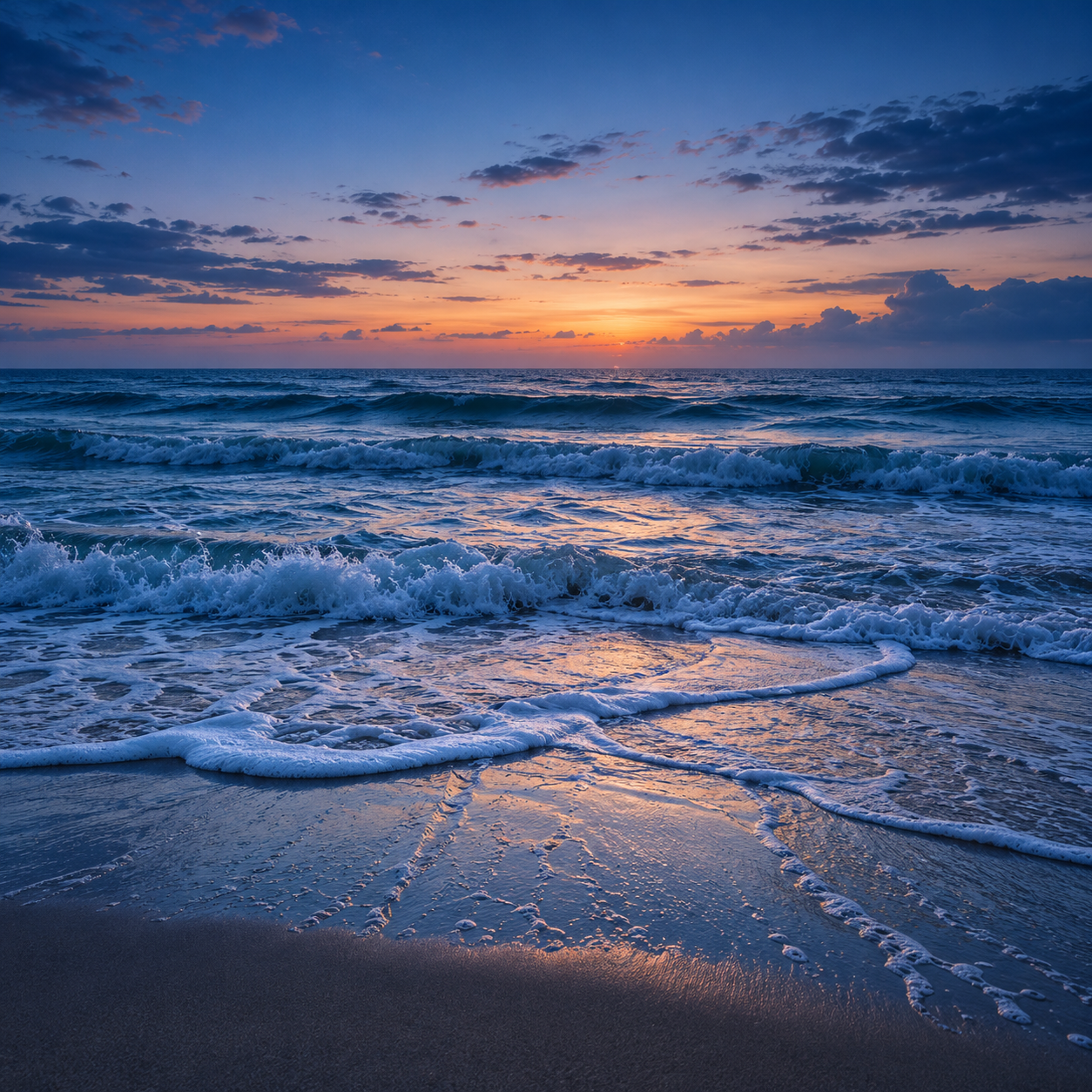 🌊 VAGUES SOUPLES, ÉCUME LÉGÈRE et PLAGE OUVERTE — 1 H d'océan pour méditer et respirer
