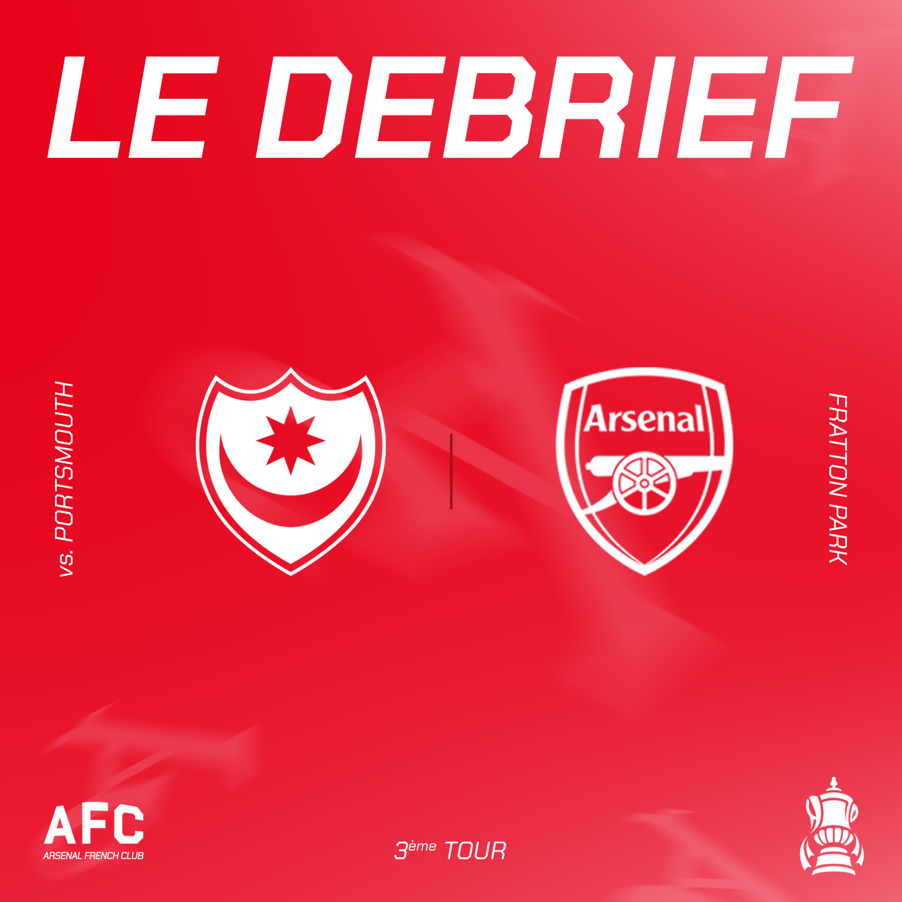 Le débrief : Portsmouth vs Arsenal