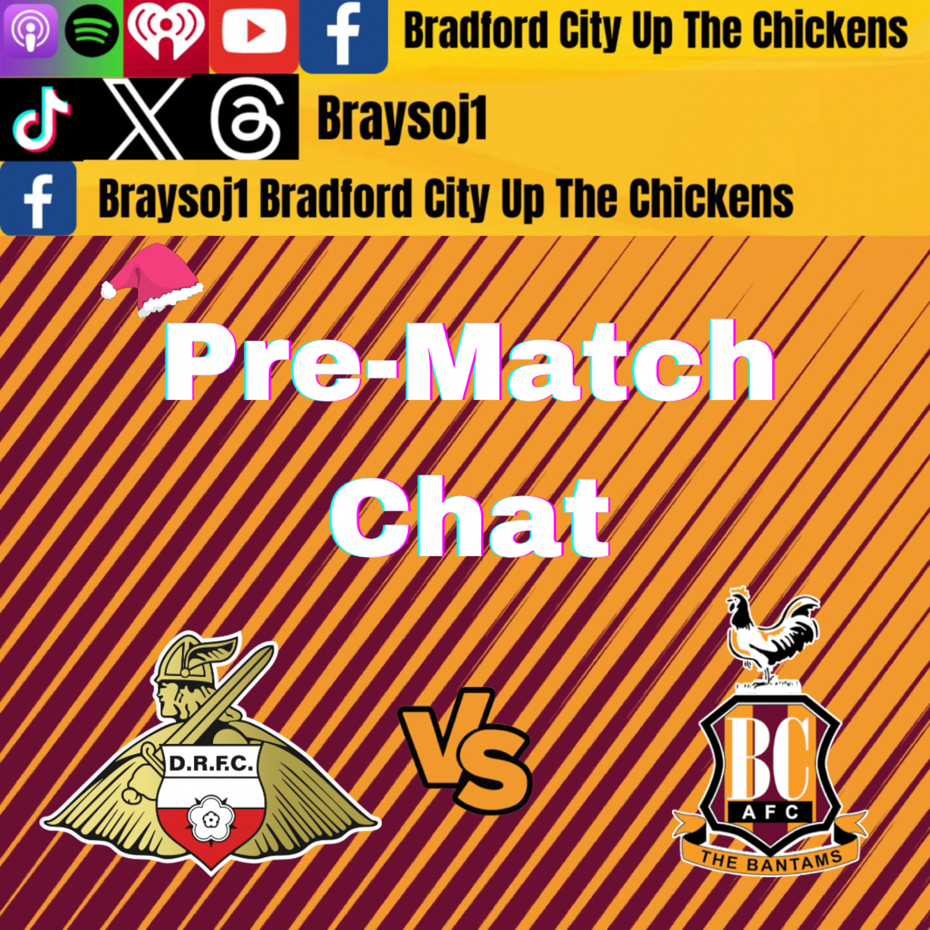 Ep 27) Doncaster vs Bradford pre game chat - tec issues #DRFC #efl #bcafc #skybetleague2 episode artwork