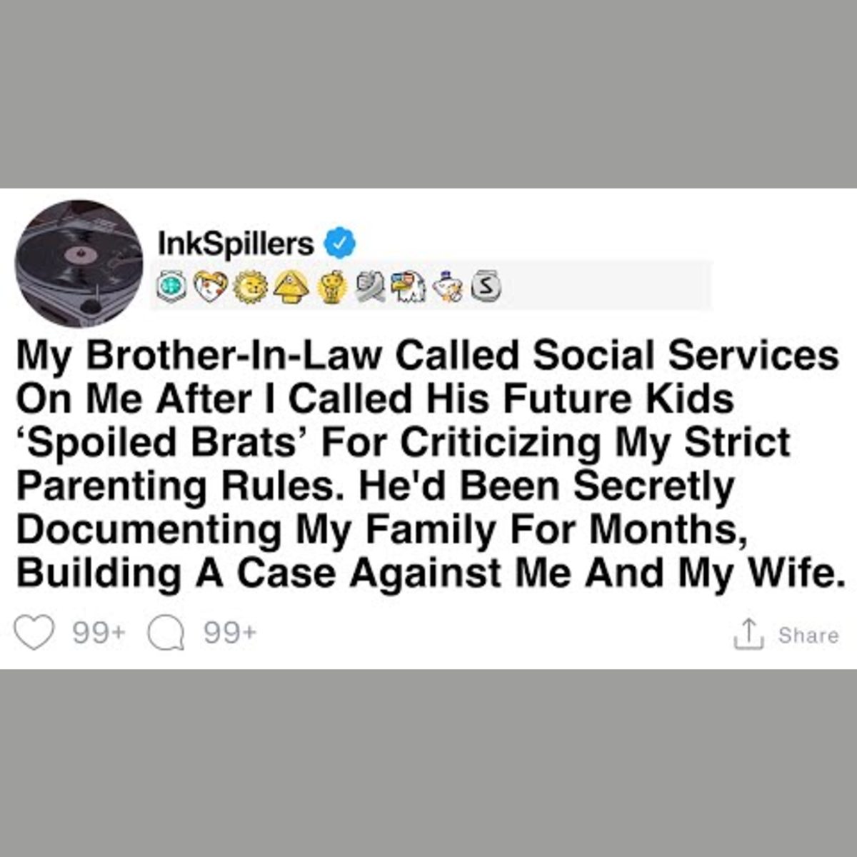 Brother-in-Law Contacts Social Services Over 'Spoiled Brats' Comment