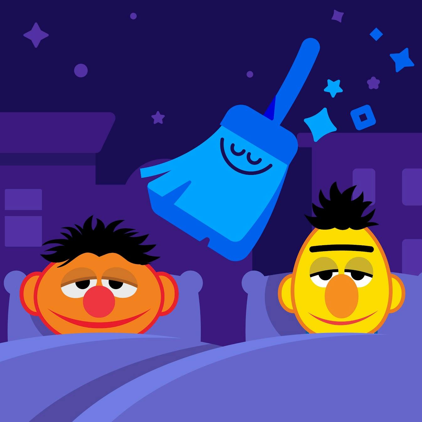 Bert & Ernie’s Starry Night Sweep Up
