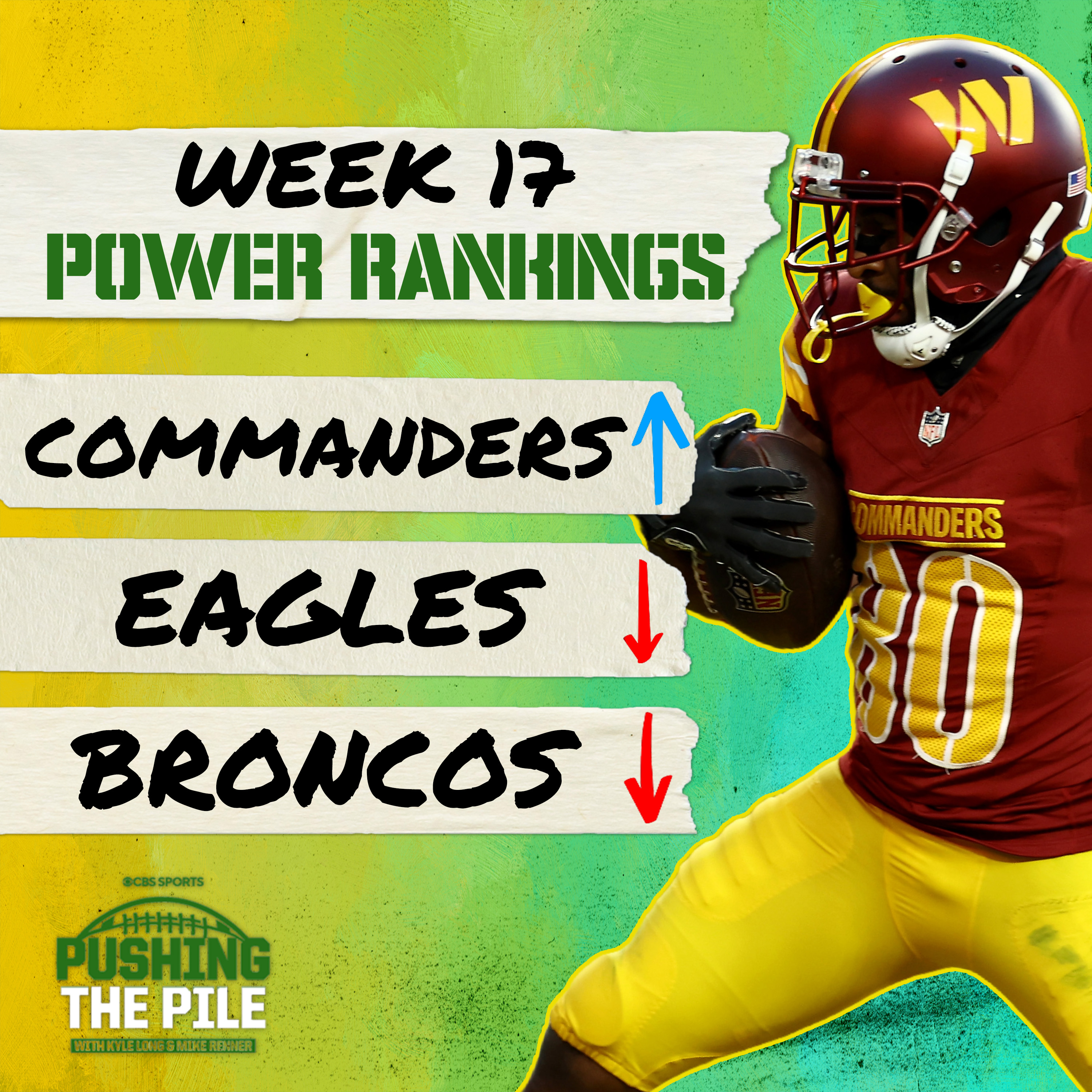 Week 17 Power Rankings: Commanders, Panthers rise, Eagles, Broncos slip w/Pete Prisco