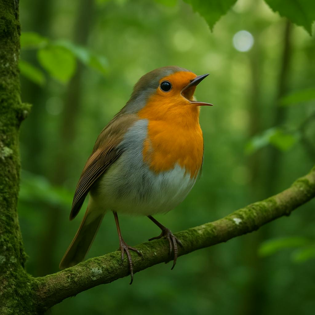 Beautiful Singing Robin Bird in the Woods 🐦 Relaxing Nature Sounds for Calm, Focus & Sleep Beautiful Singing Robin Bird in the Woods 🐦 Relaxing Nature Sounds for Calm, Focus & Sleep