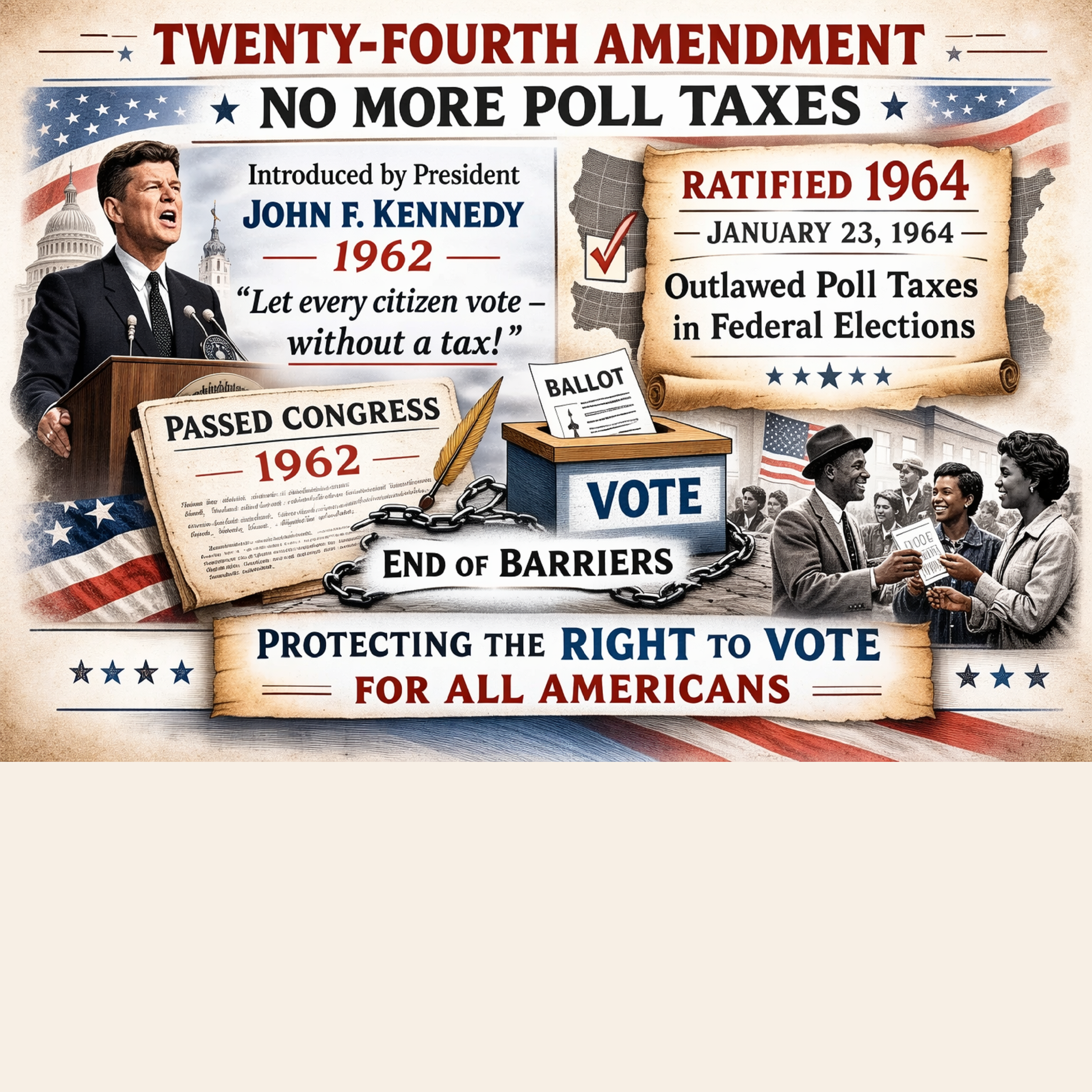 24TH AMENDMENT AND POLL TAXES  in The Context of The "Save America" Bill