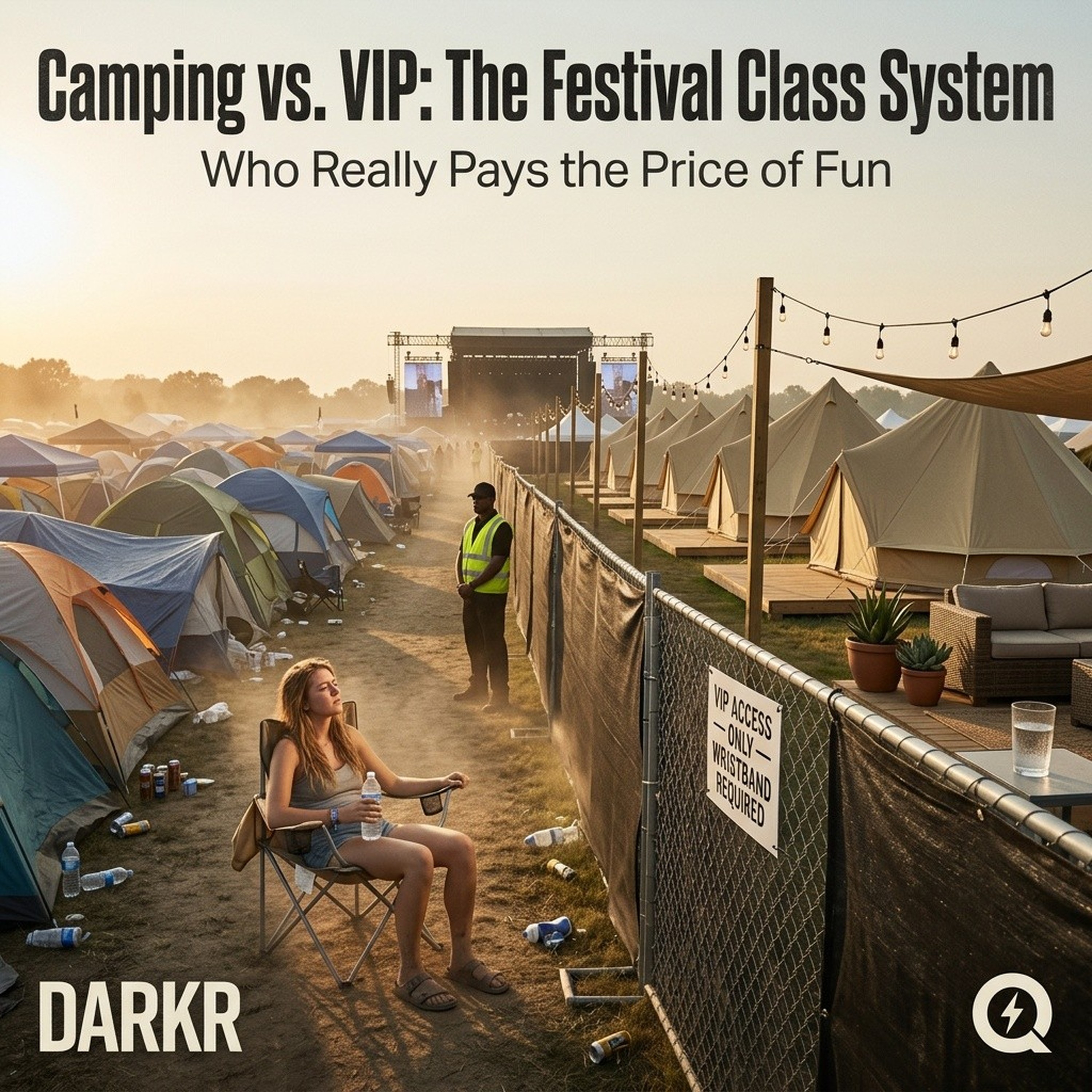Camping vs. VIP: The Festival Class System
