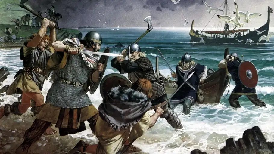 La primera expedición vikinga que tuvo lugar en la península ibérica