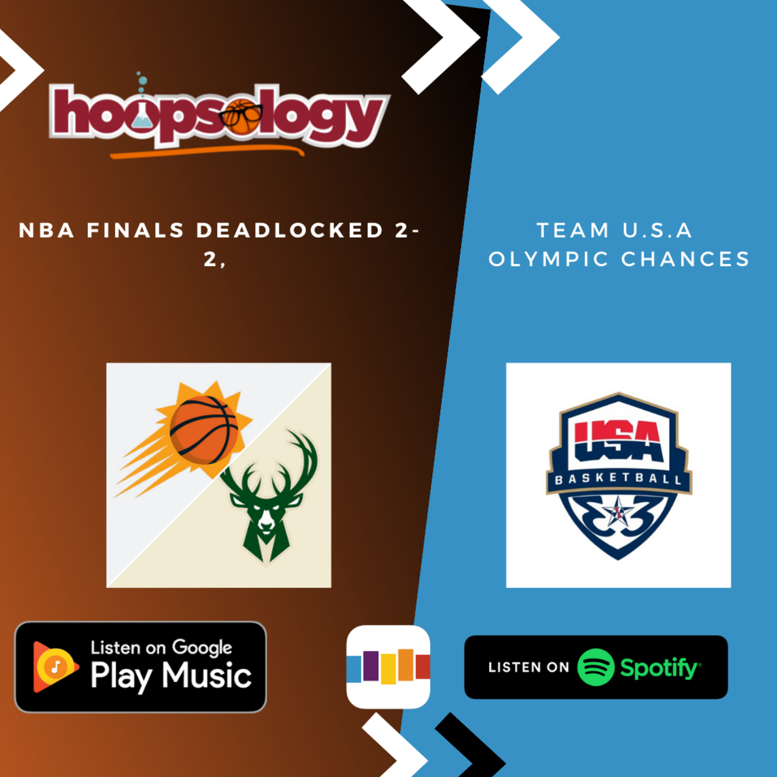 NBA Finals Deadlocked 2-2, Team U.S.A Olympic Chances episode artwork