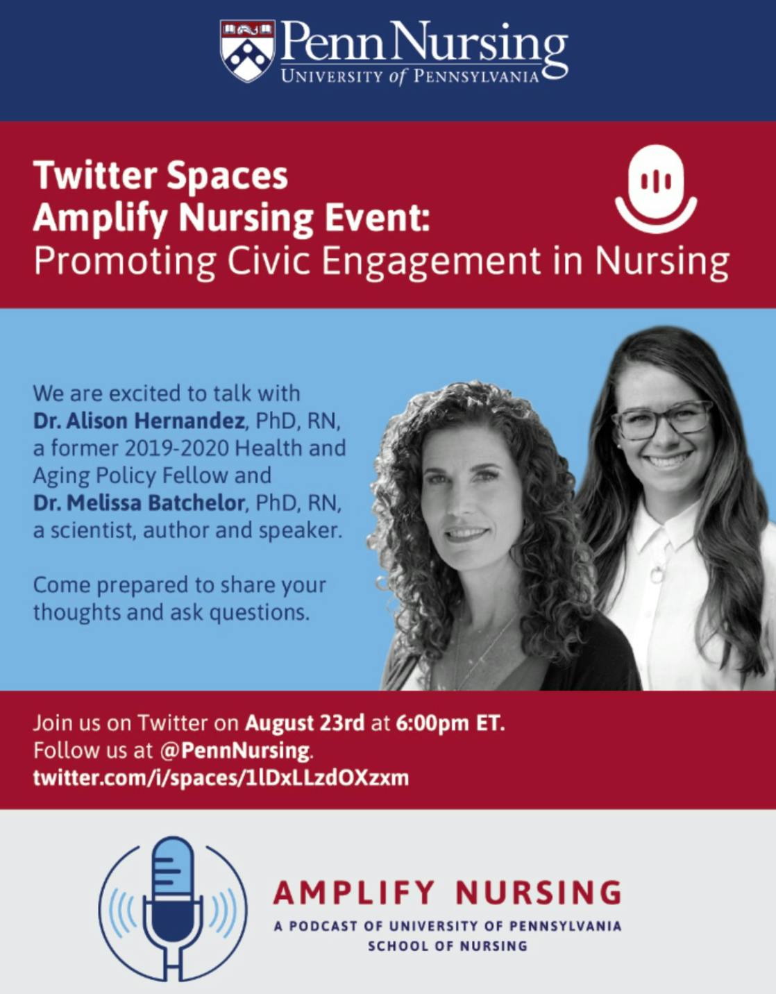Amplify Nursing Special Episode: Twitter Spaces Event: Promoting Civic Engagement in Nursing