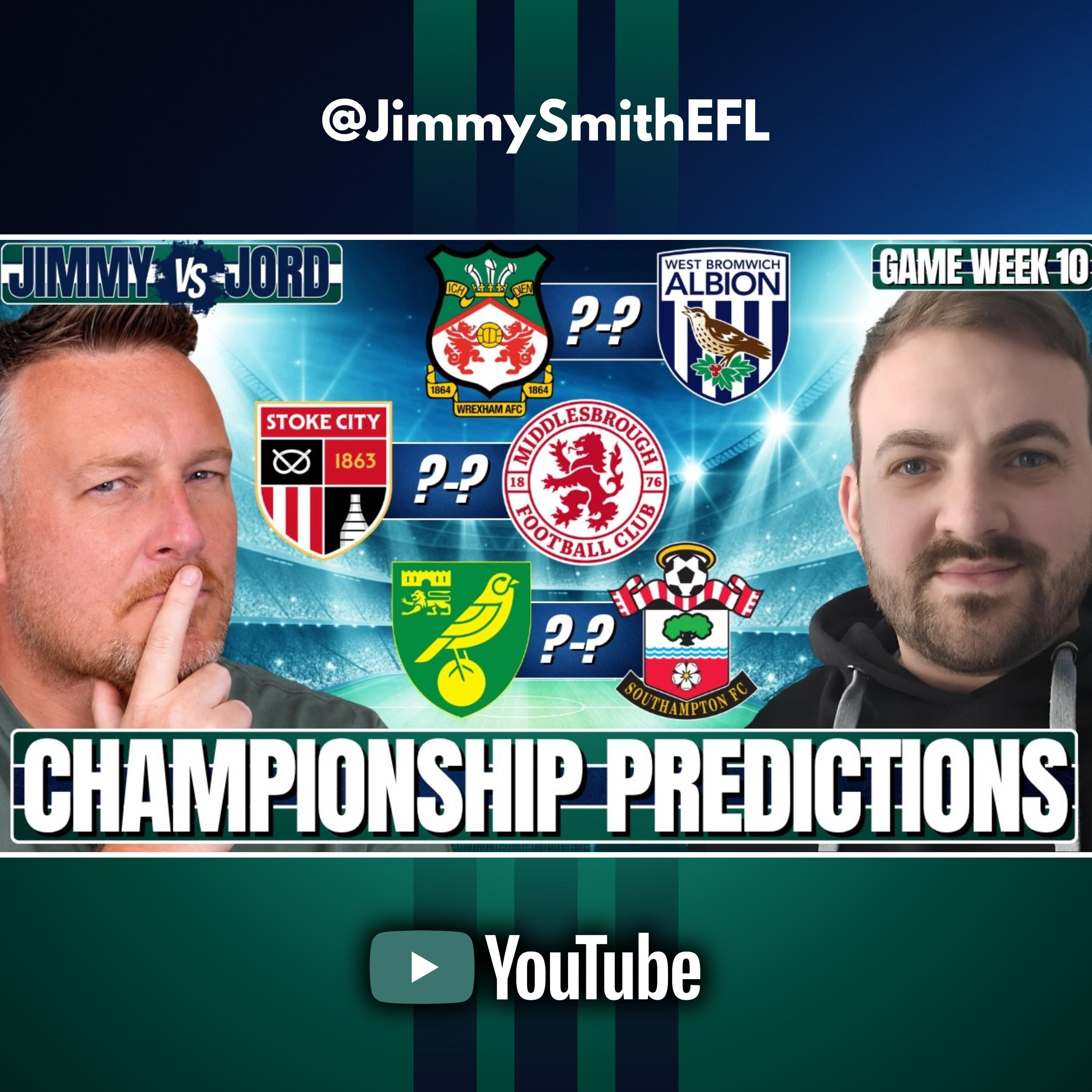 GAMEWEEK 10 | JIMMY vs JORD! | CHAMPIONSHIP PREDICTIONS 👎🏻🔮