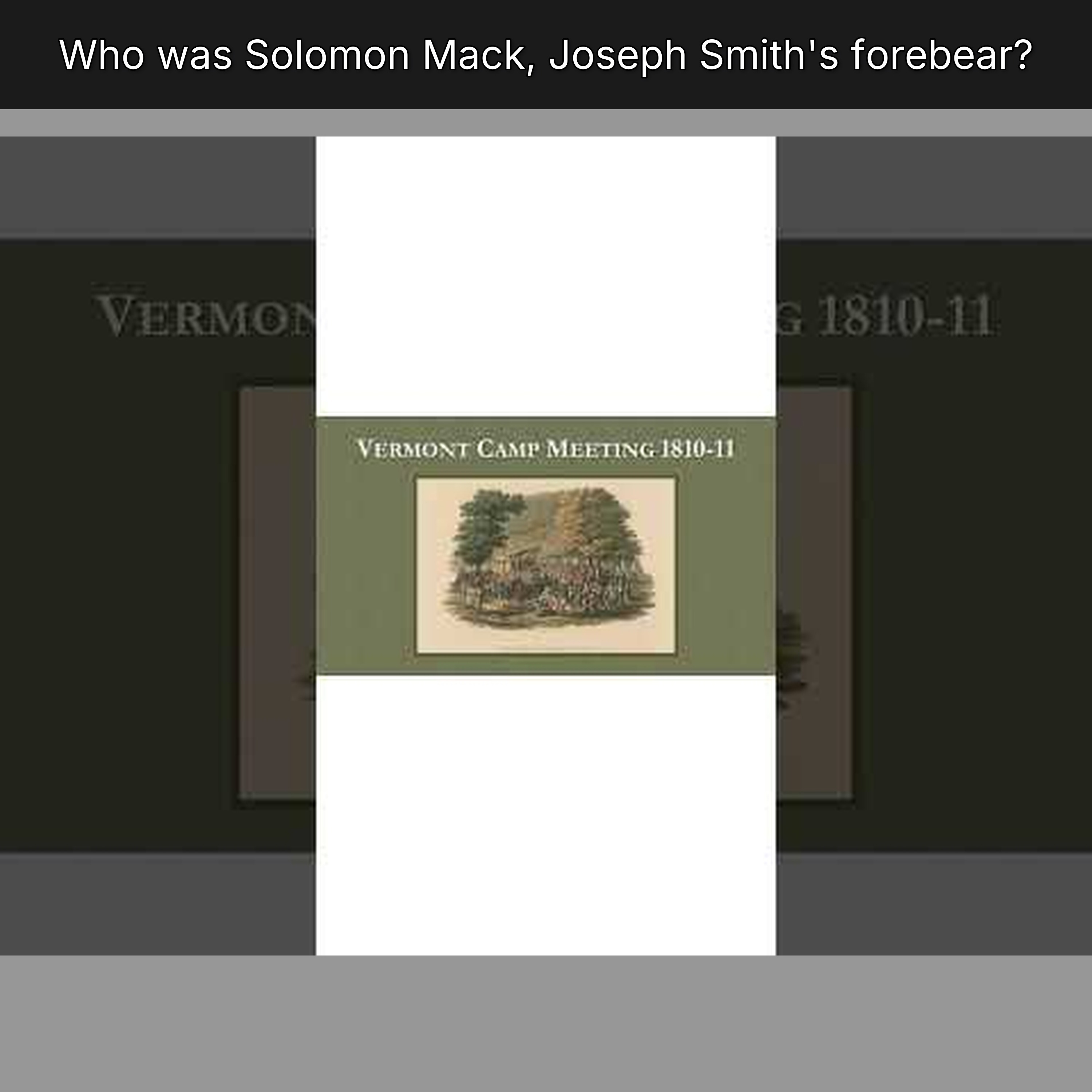 Who was Solomon Mack, Joseph Smith's forebear? episode artwork