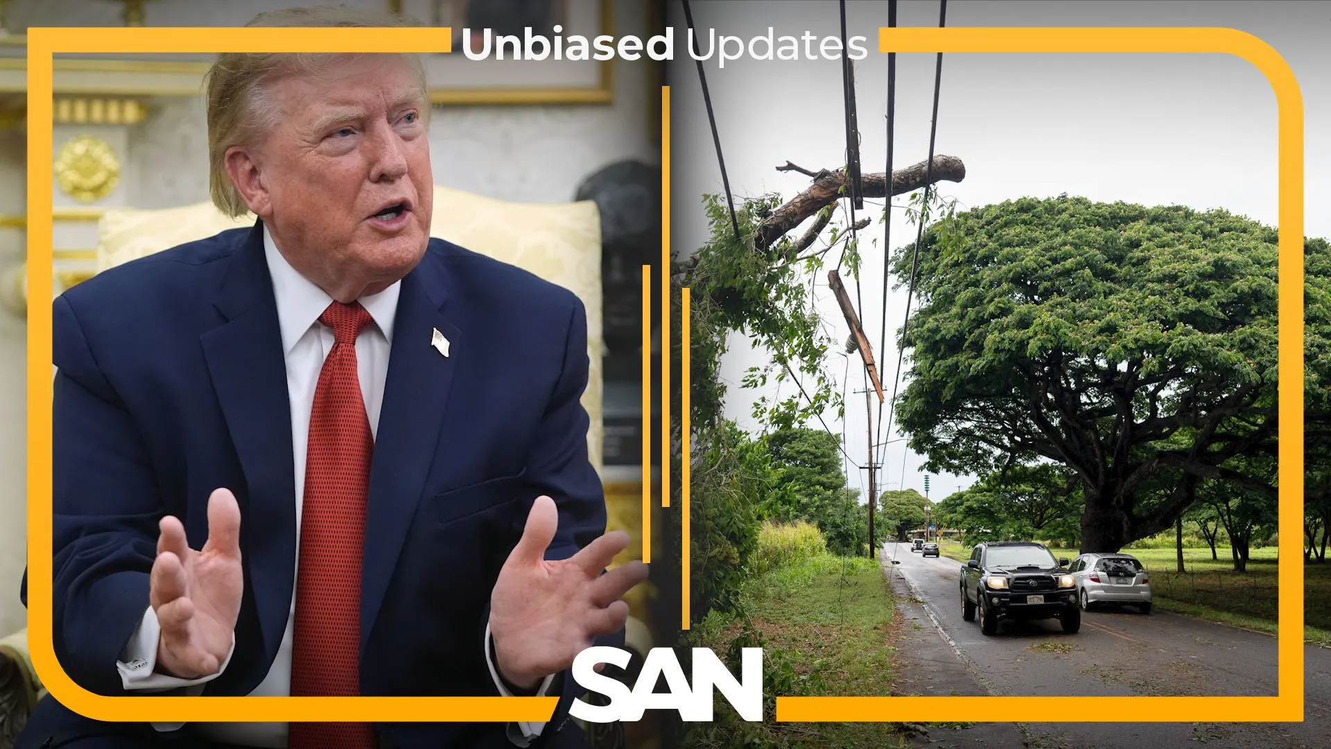 Trump threatens Oman as Iran deal deadline expires; Hawaii digs out after Lala episode artwork