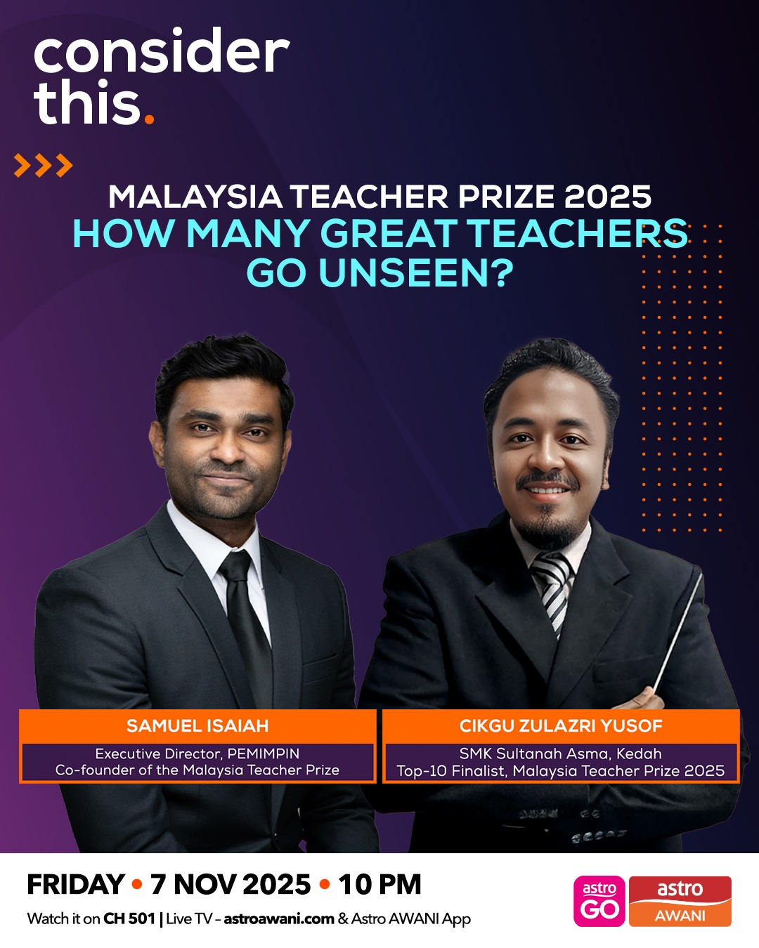 Consider This: Malaysia Teacher Prize 2025 — How Many Great Teachers Go Unseen?