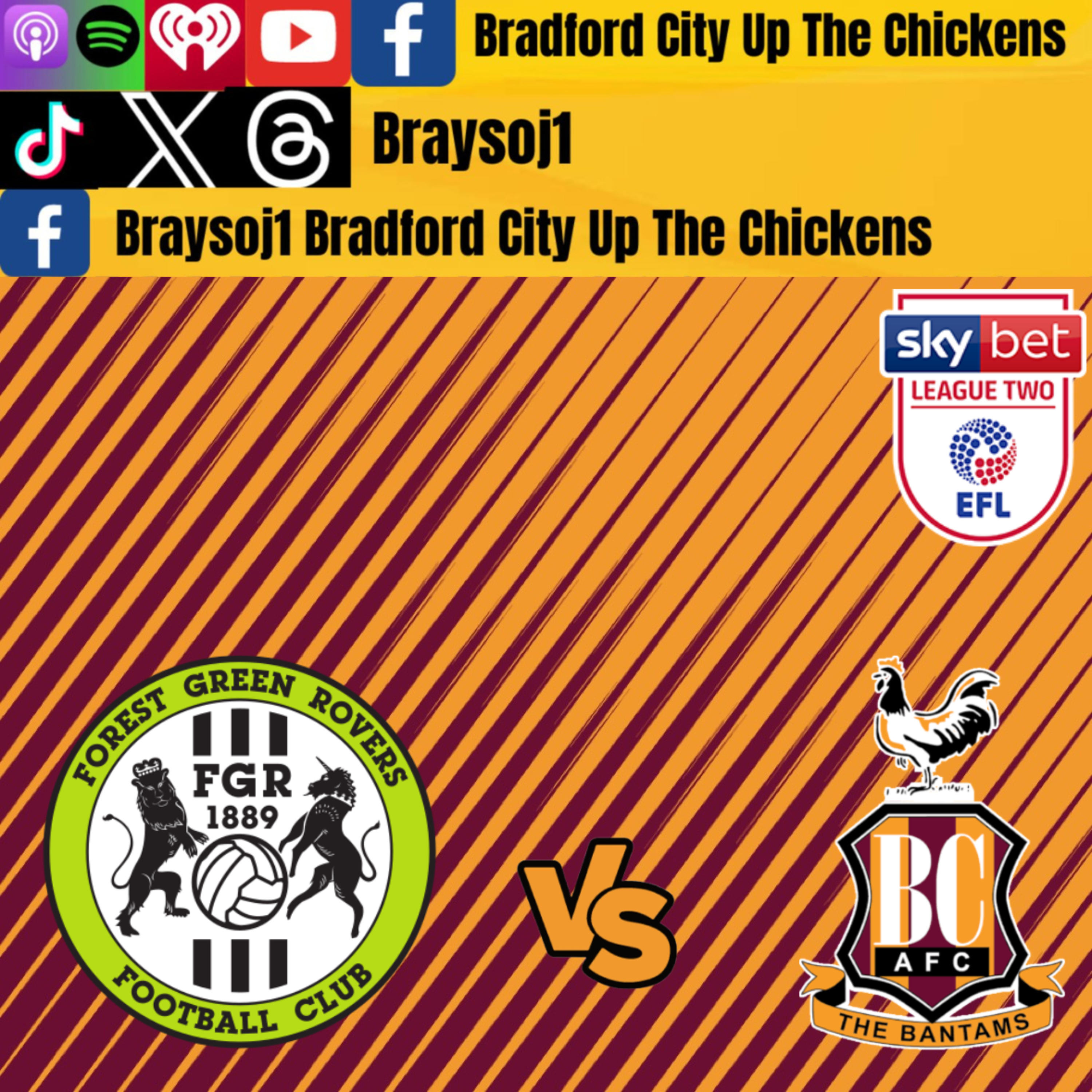Ep 22) Fgr vs Bradford city pre match chat episode artwork