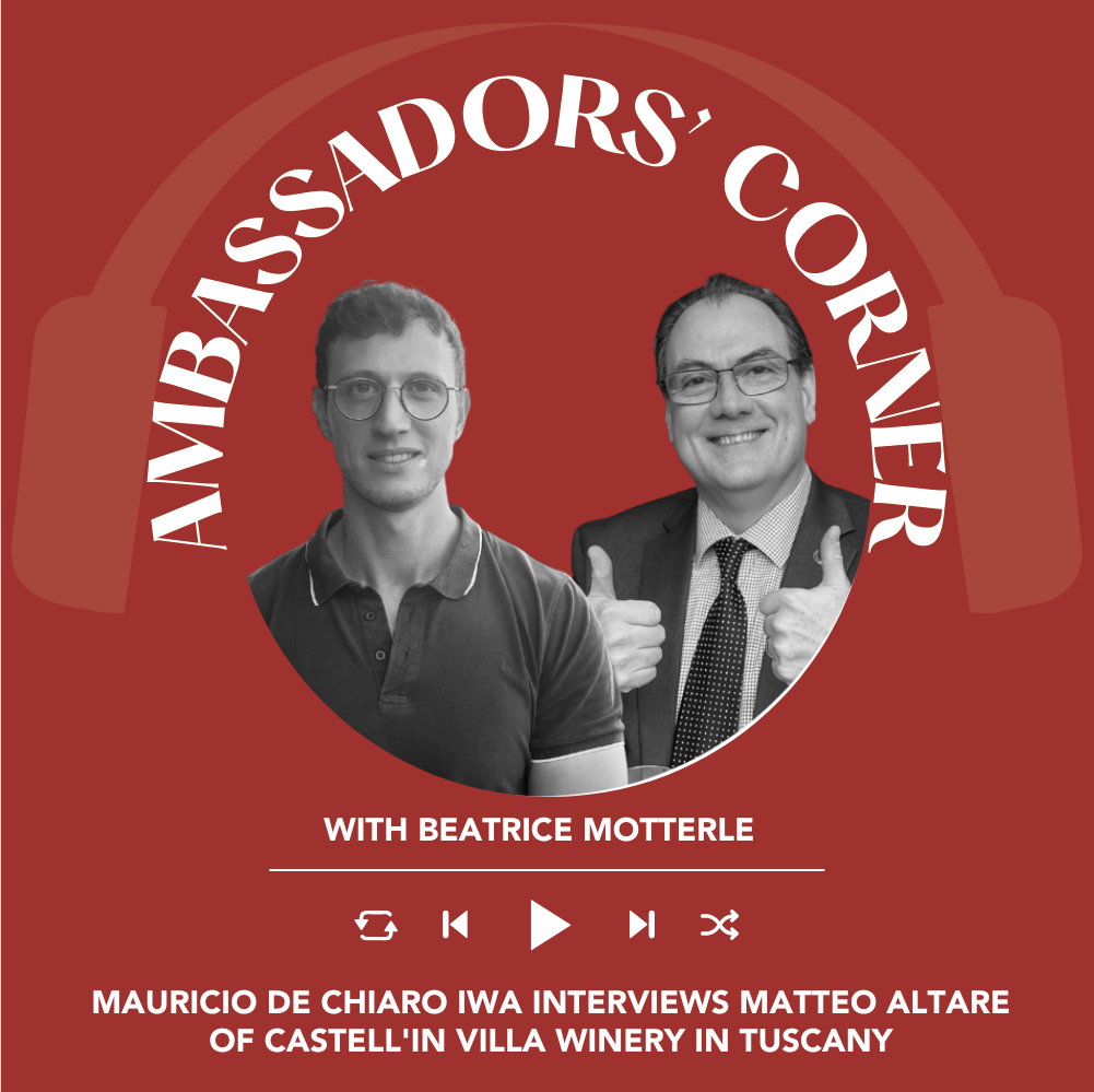 Ep. 2580 Mauricio de Chiaro IWA interviews Matteo Altare of Castell'in Villa winery in Chianti | Clubhouse Ambassadors' Corner