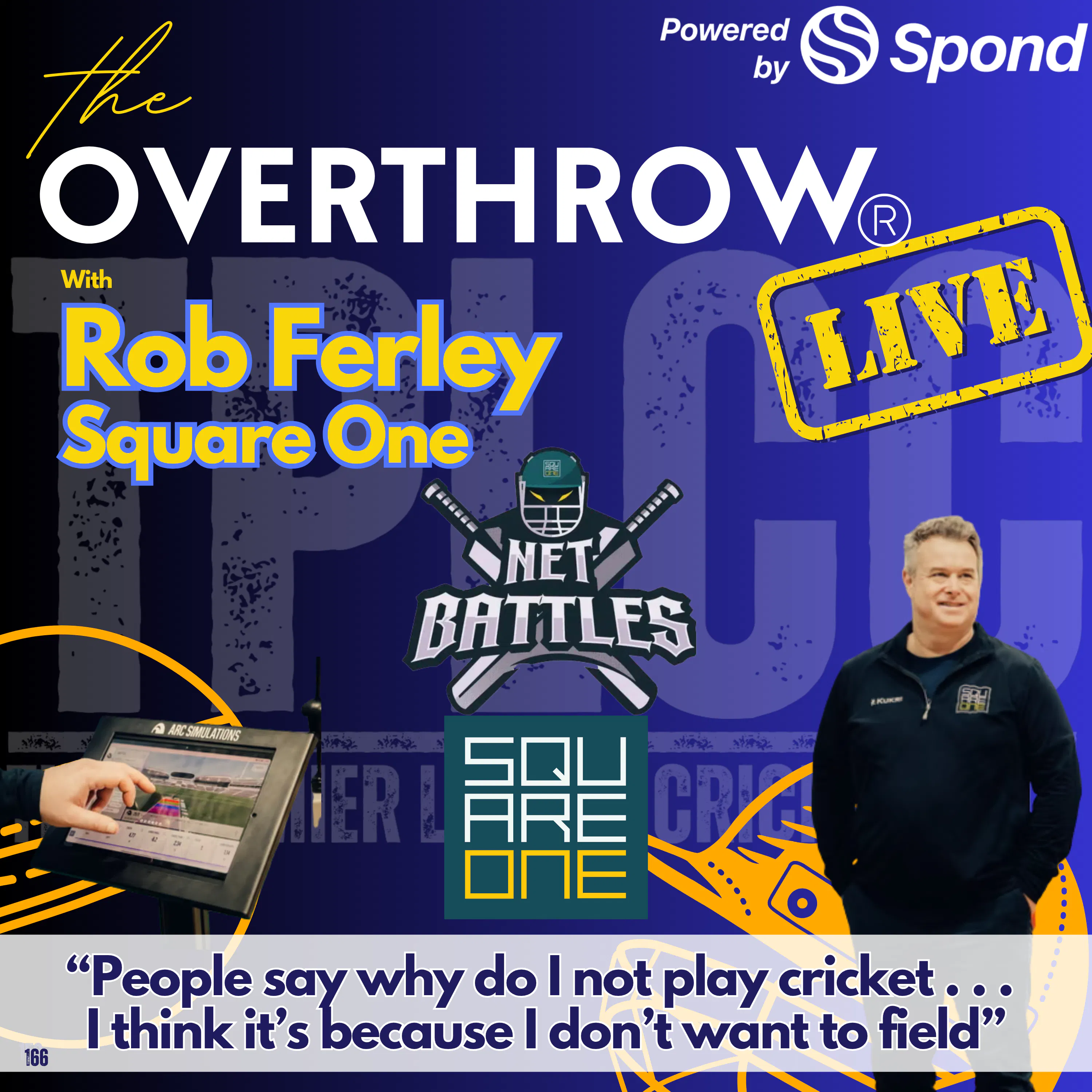 "The Overthrow" from TPLCC with Rob Ferley of Square One Cricket Centre episode artwork