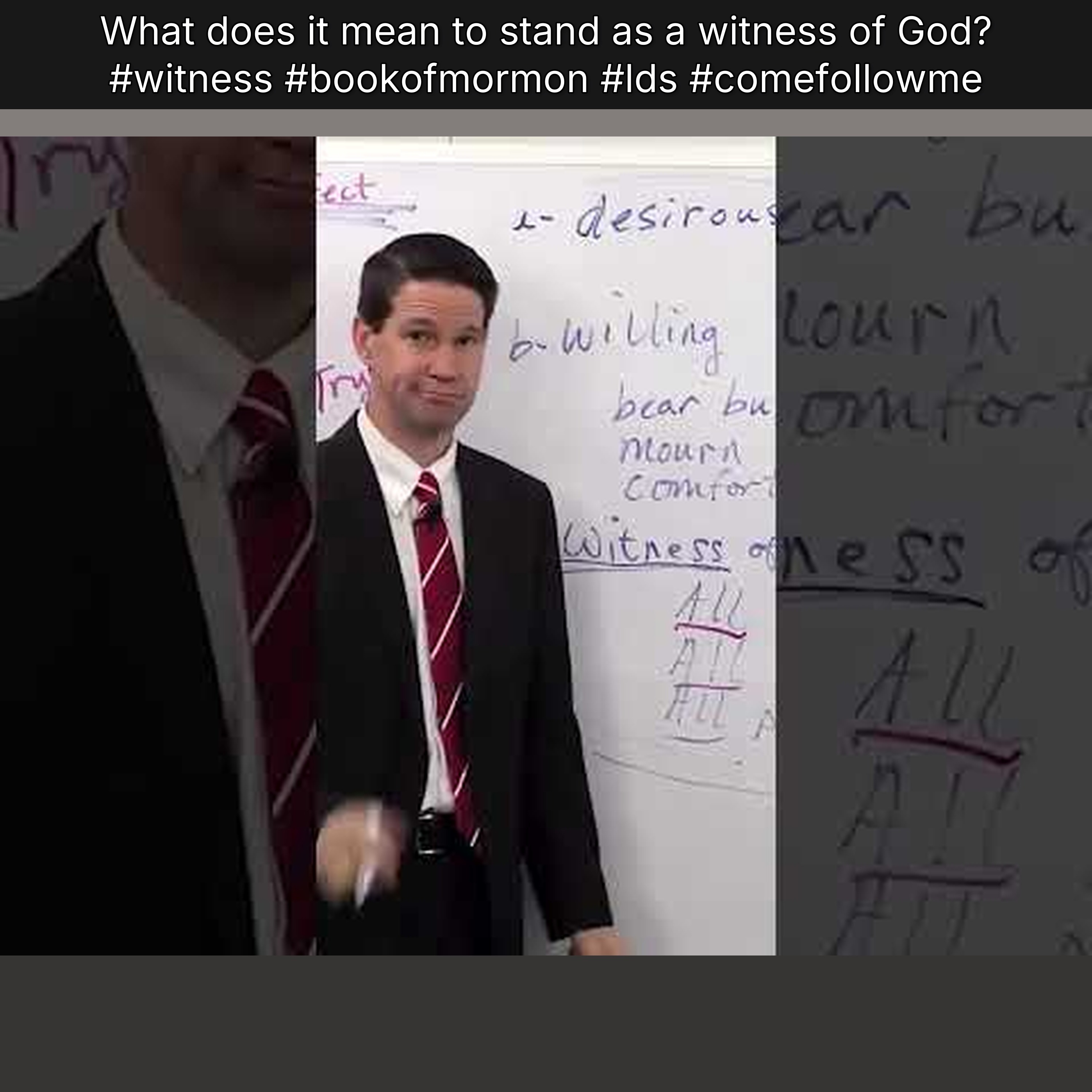 What does it mean to stand as a witness of God? #witness #bookofmormon #lds #comefollowme