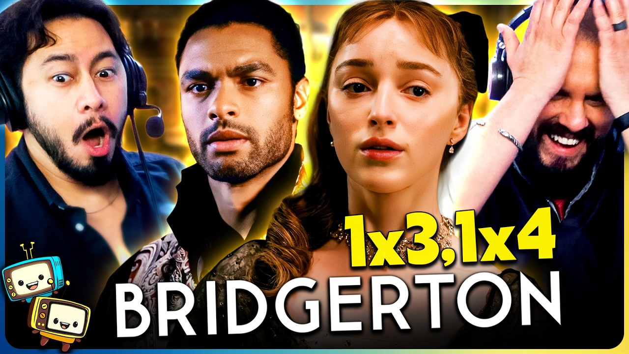 BRIDGERTON 1x3 & 1x4 Reaction & Discussion! | First Time Watch! | Jonathan Bailey | Nicola Coughlan episode artwork