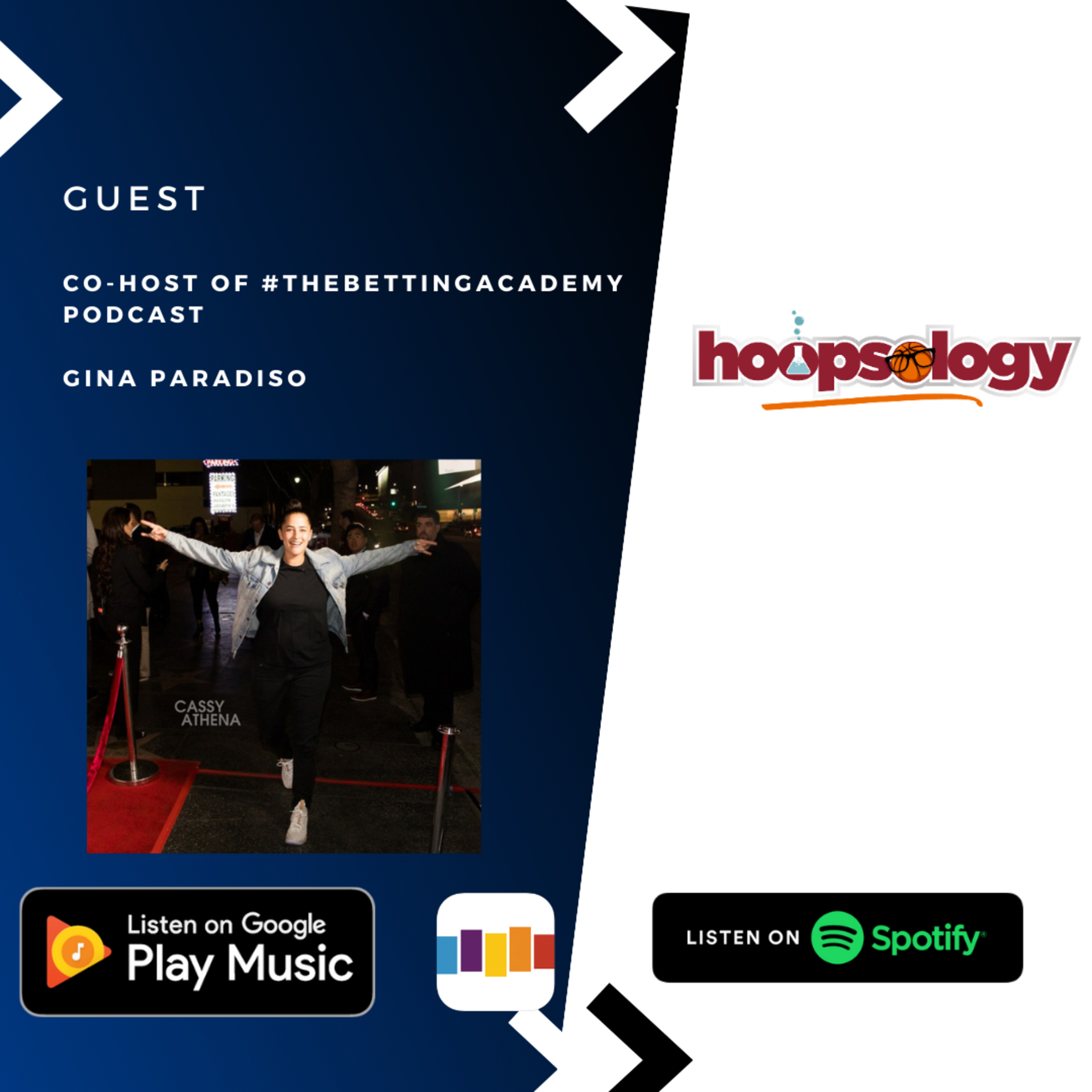 Hoopsology Interview: Gina Paradiso, Co-host of #TheBettingAcademy Podcast episode artwork