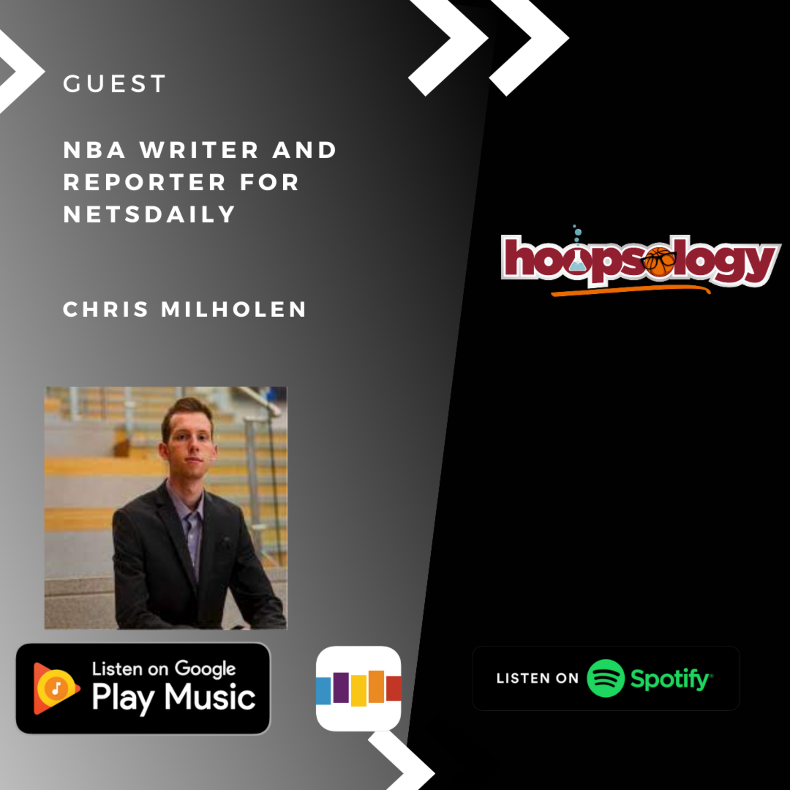 NetsDaily's Chris Milholen Hoopsology Interview episode artwork