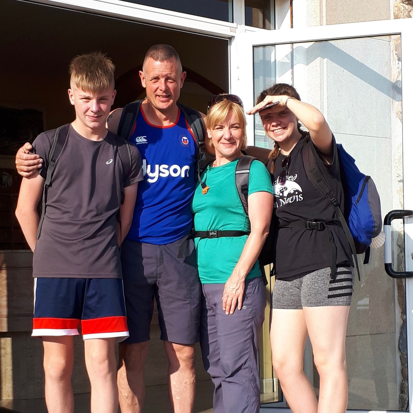 Northern Irish pilgrim Catherine Davey walked the Camino with her  husband and teenage children and created a family tradition episode artwork