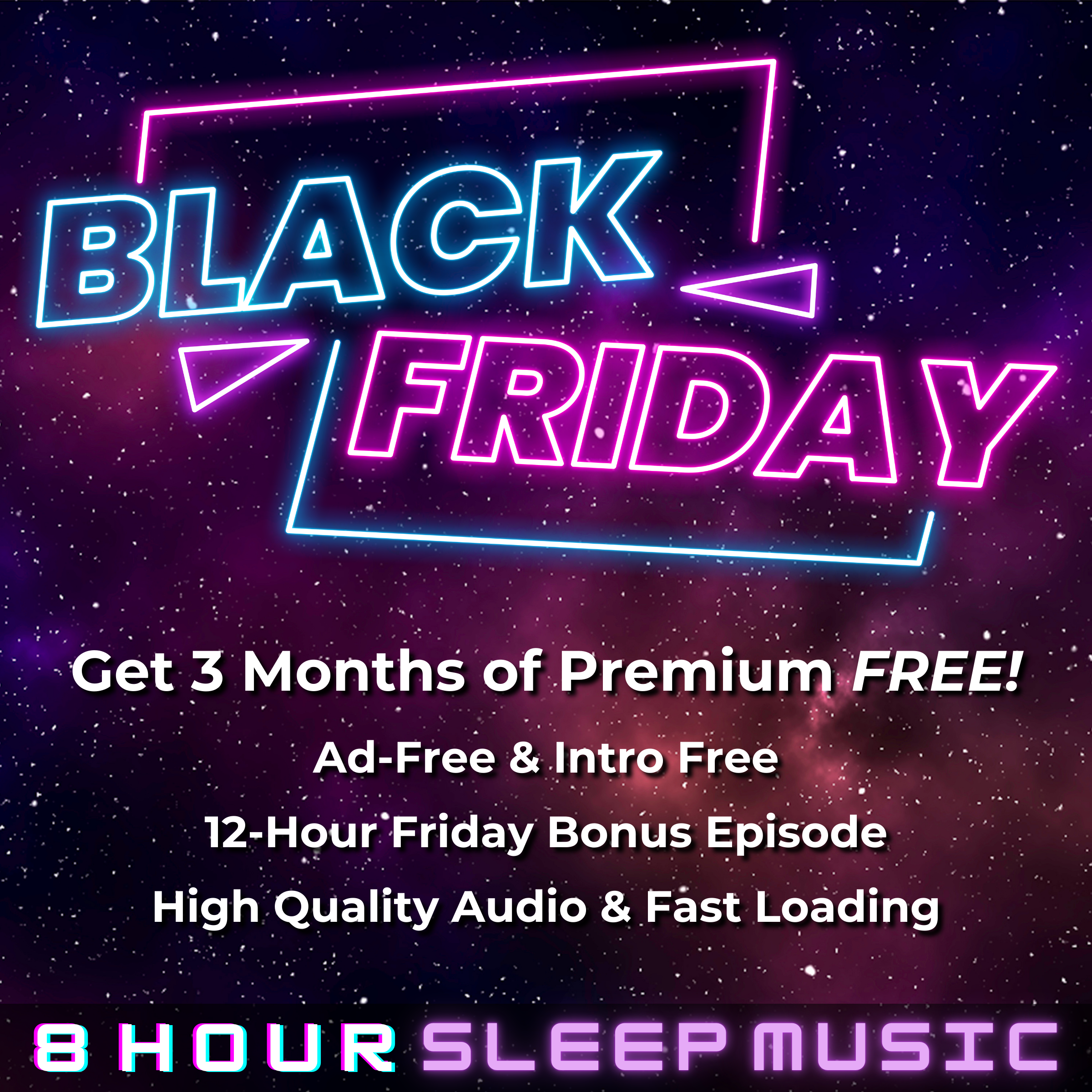 💲💲 Black Friday Starts NOW! 💲💲 Get 3 Months of Premium FREE for one week only! 💎 Don't Miss Out on the Perfect Sleep 😴
