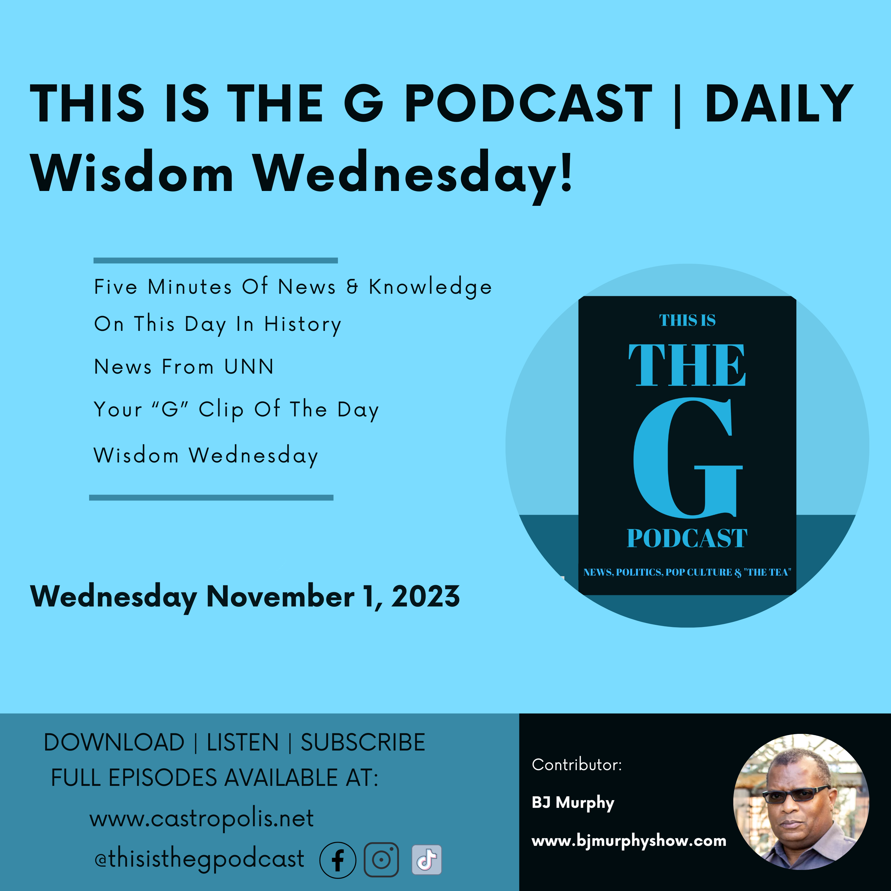 This Is The G Podcast Daily November 1, 2023 episode artwork