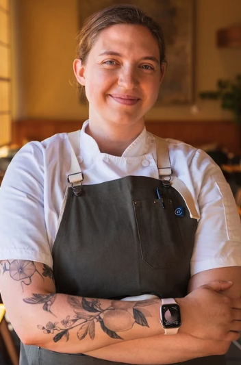 Executive Chef Katie Reicher on loving burgers while cooking at a historic vegetarian restaurant