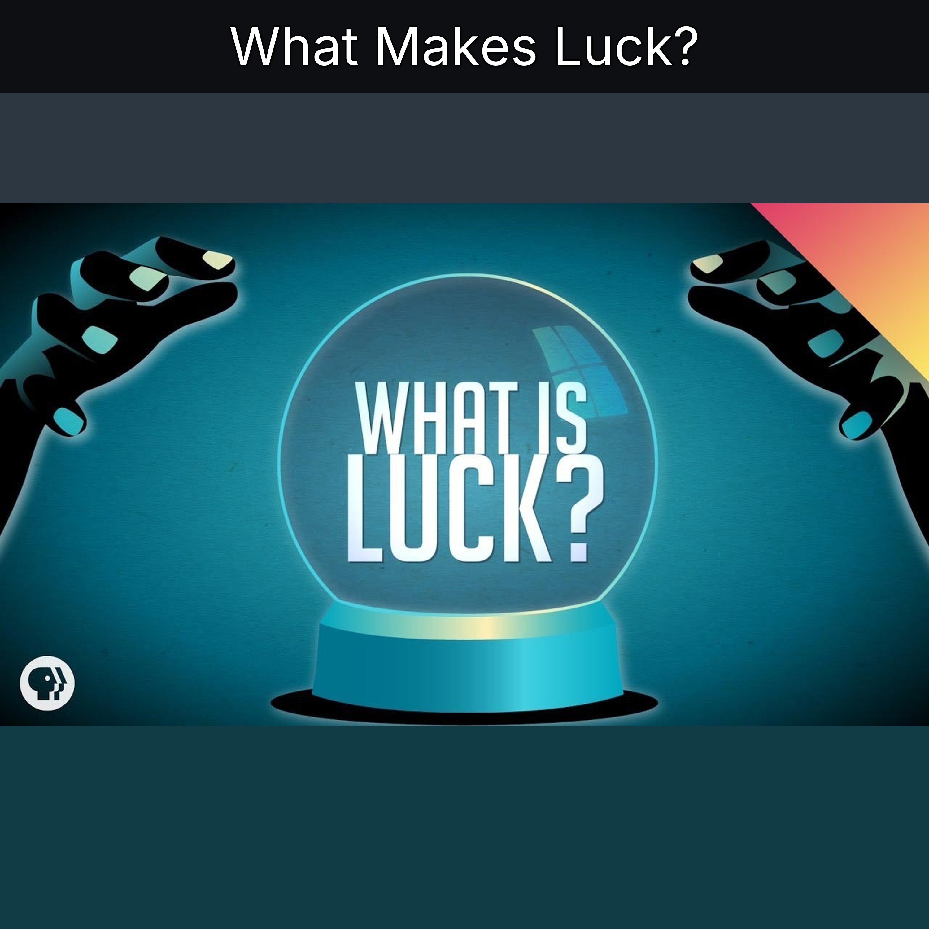 What Makes Luck? episode artwork