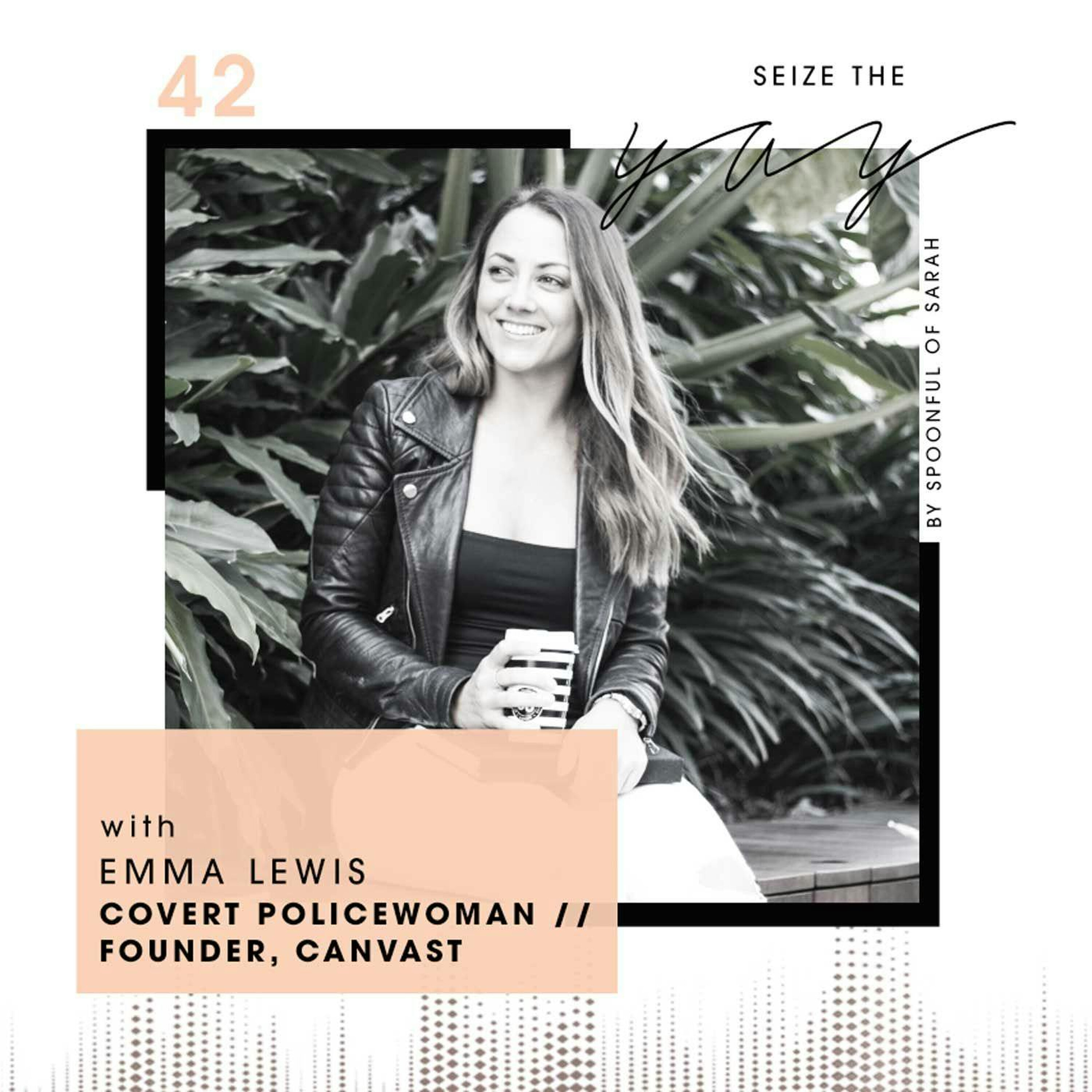 Emma Lewis // From covert cop to creating Canvast episode artwork