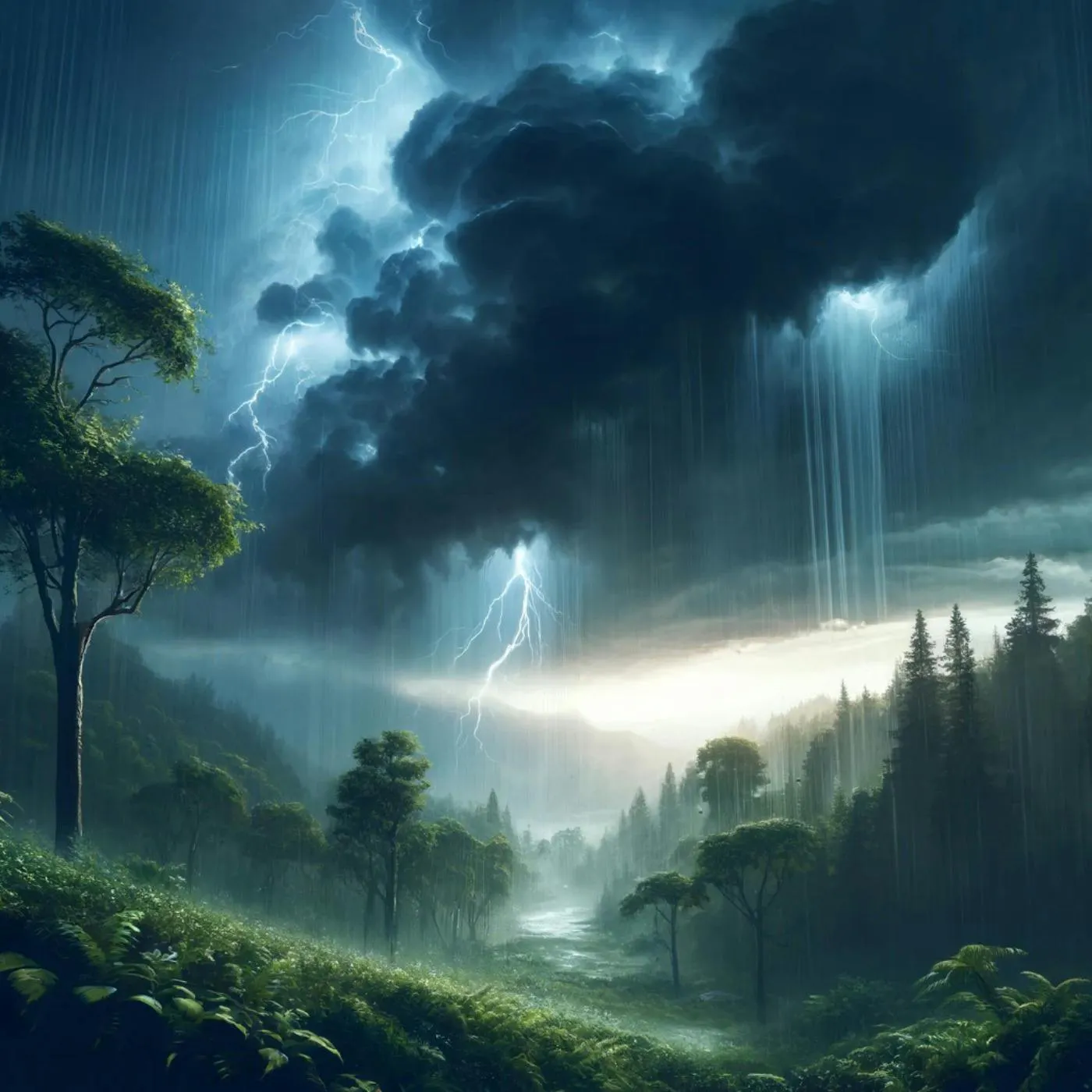 ⛈️ Lluvia y Trueno: Calma Natural para una Relajación Profunda