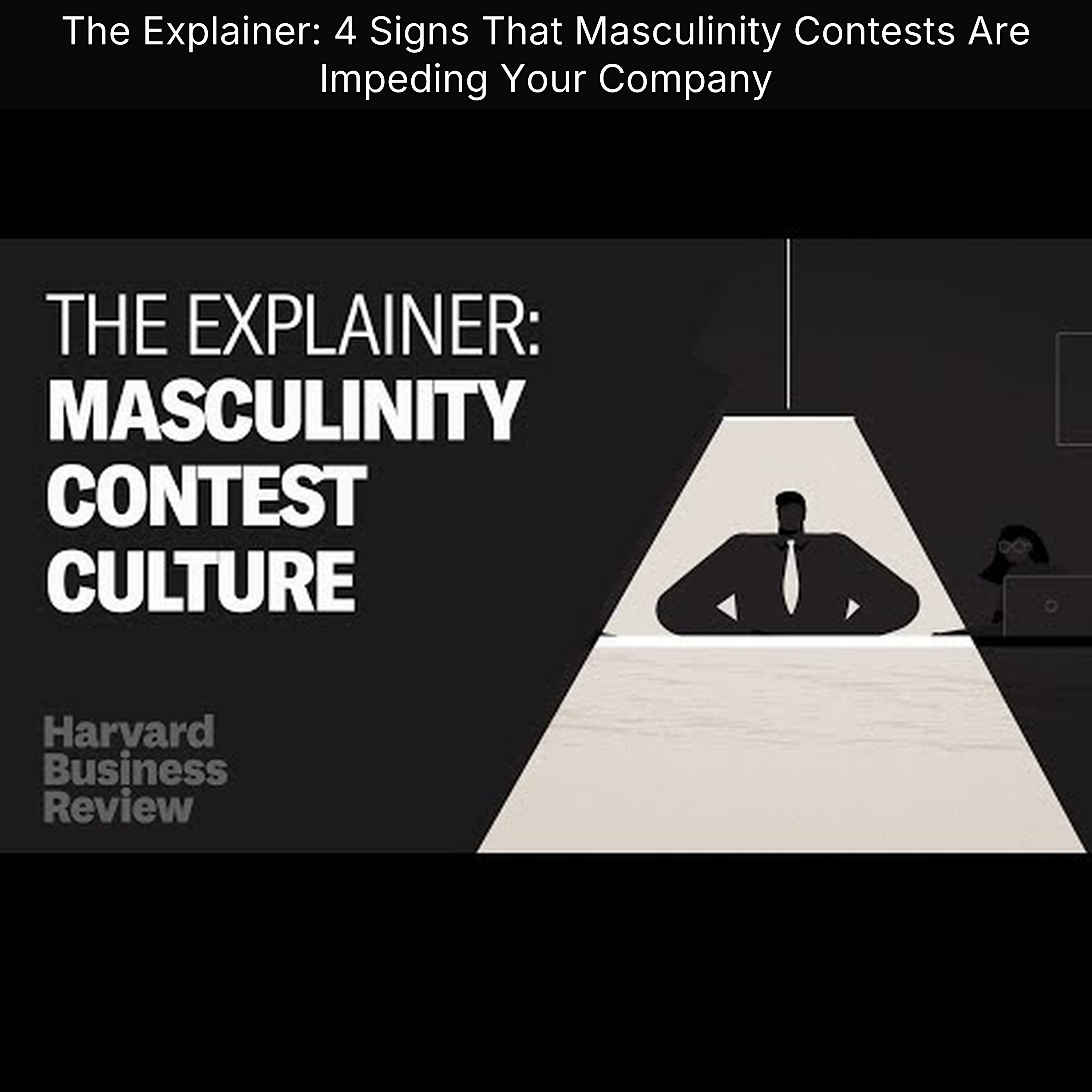 The Explainer: 4 Signs That Masculinity Contests Are Impeding Your Company