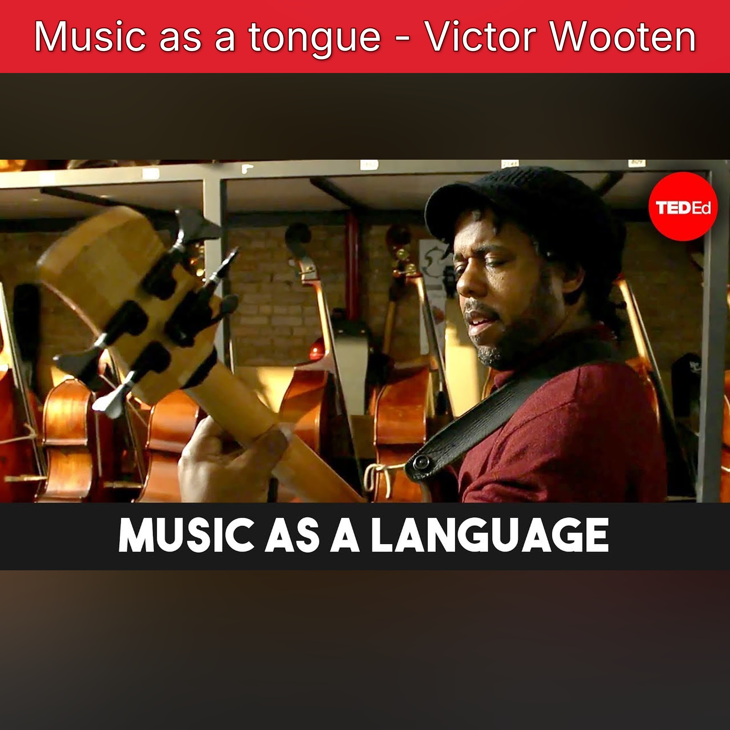 Music as a tongue - Victor Wooten episode artwork