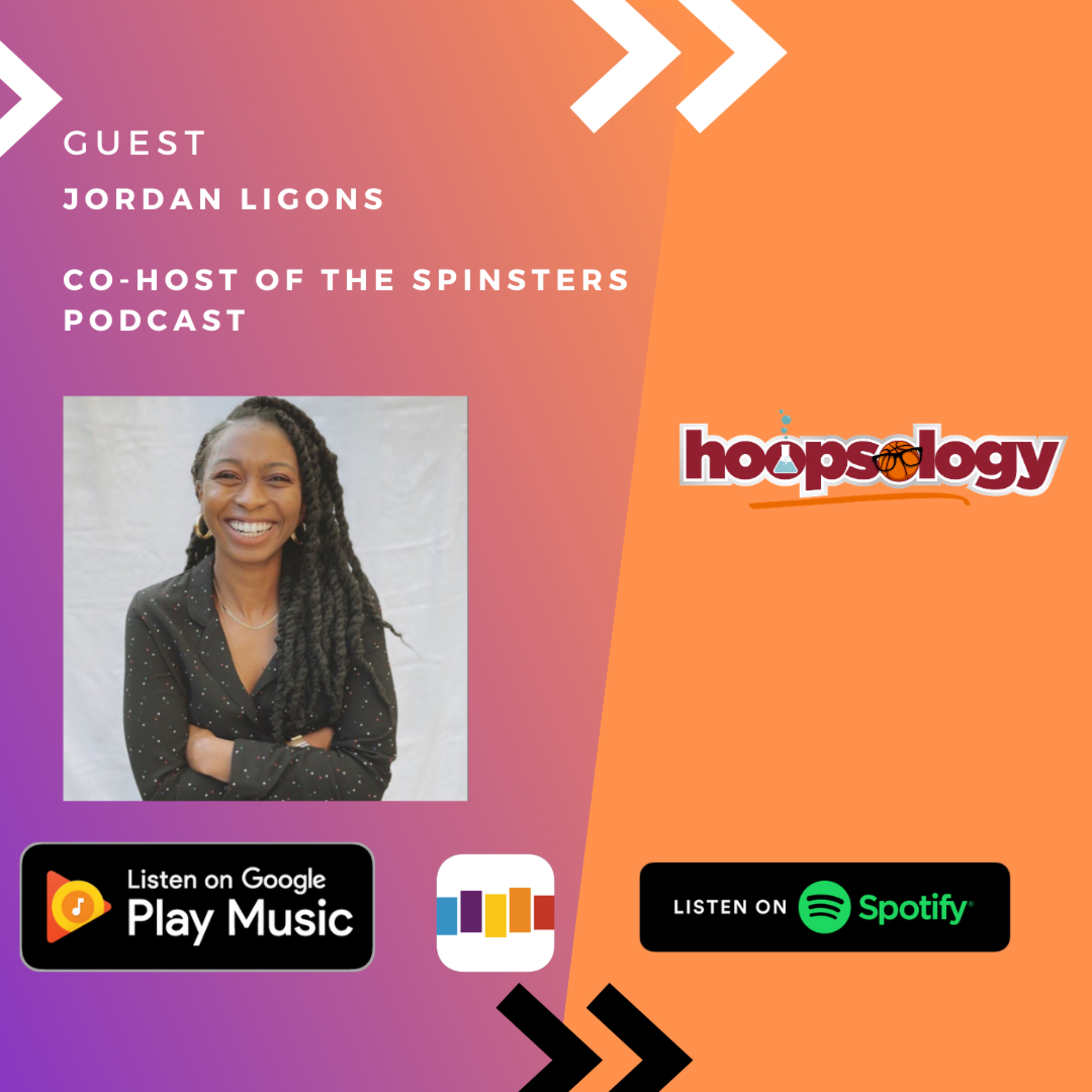 Jordan Ligons Co-Host of the Spinsters Podcast discusses the NBA MVP Race, March Madness, The Return of the WNBA episode artwork