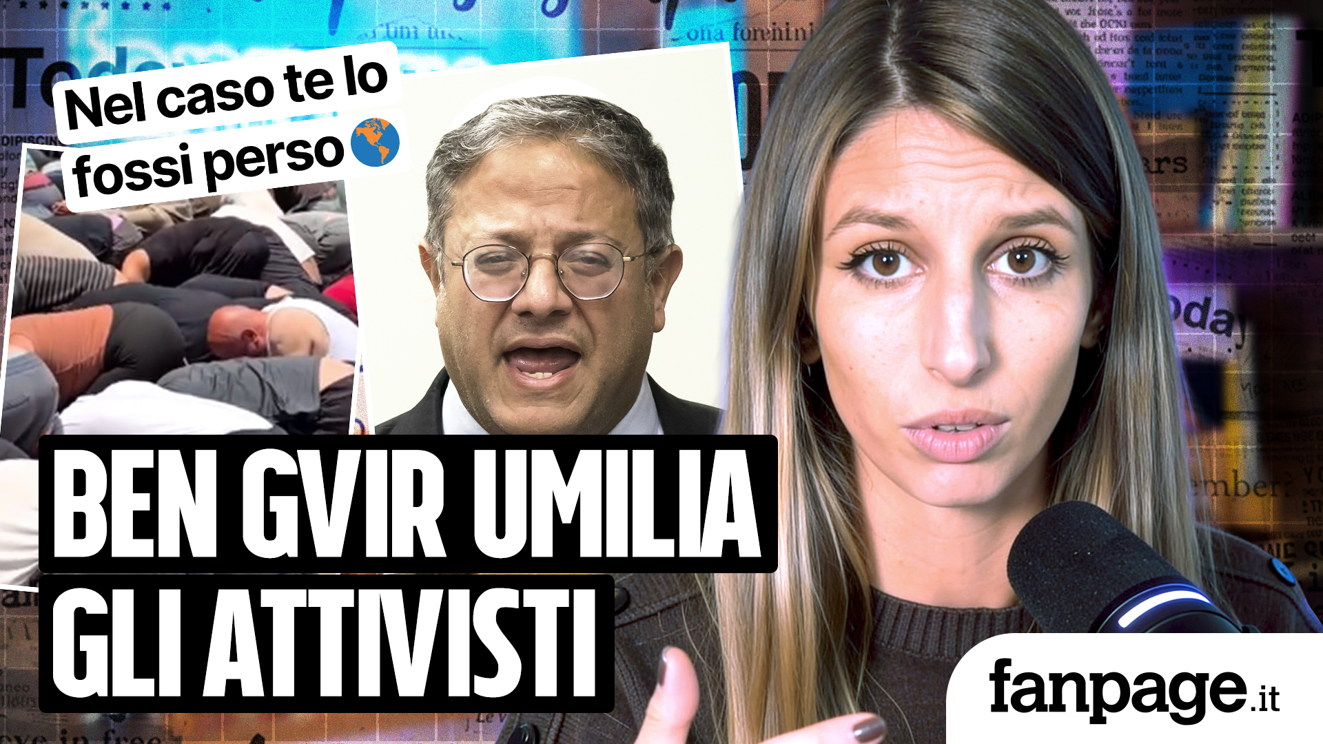 Il video di Ben Gvir che deride e umilia gli attivisti della Flotilla, inginocchiati e ammanettati episode artwork