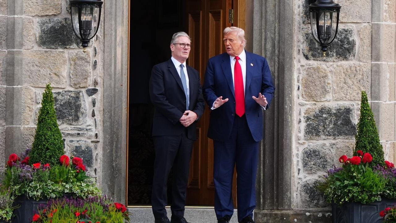 Trump Plays King in Scotland