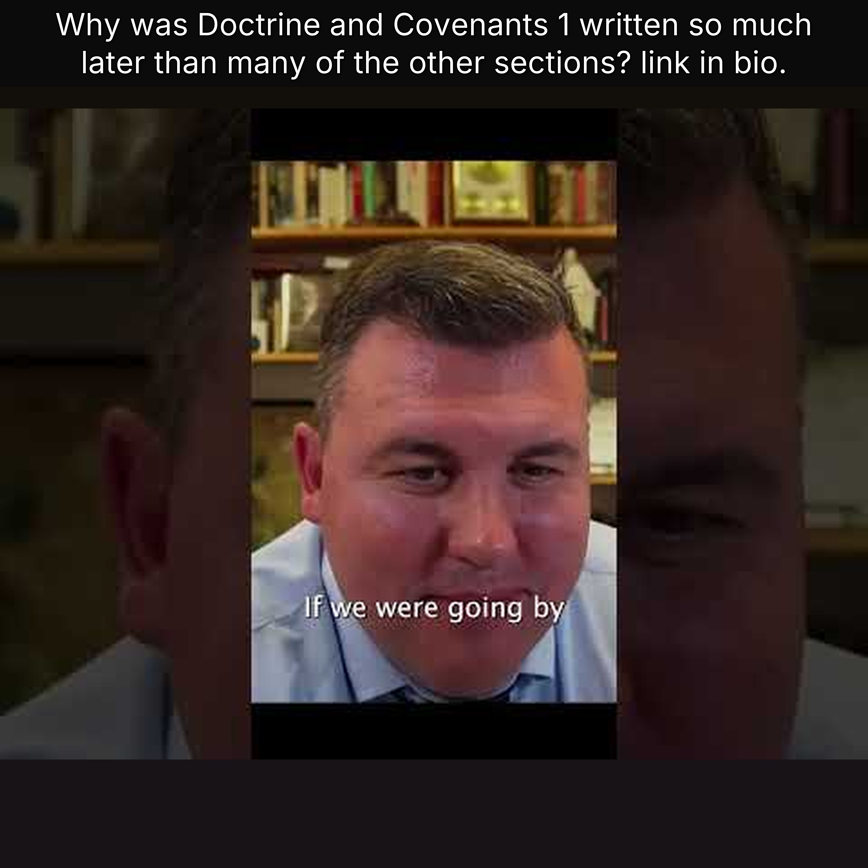 Why was Doctrine and Covenants 1 written so much later than many of the other sections? link in bio. episode artwork