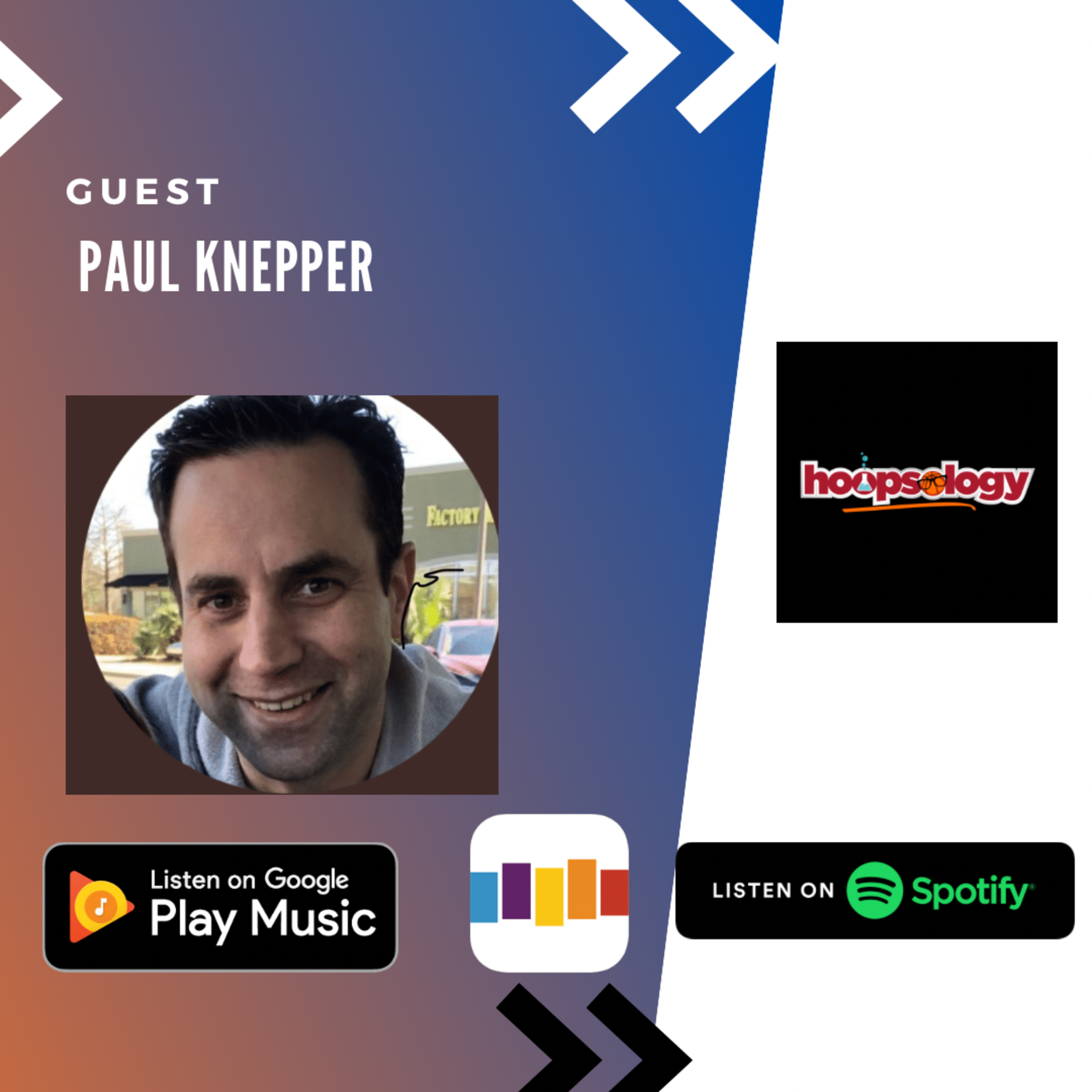 Hoopsology Podcast Interview with Author of "The Knicks of the Nineties" Paul Knepper episode artwork