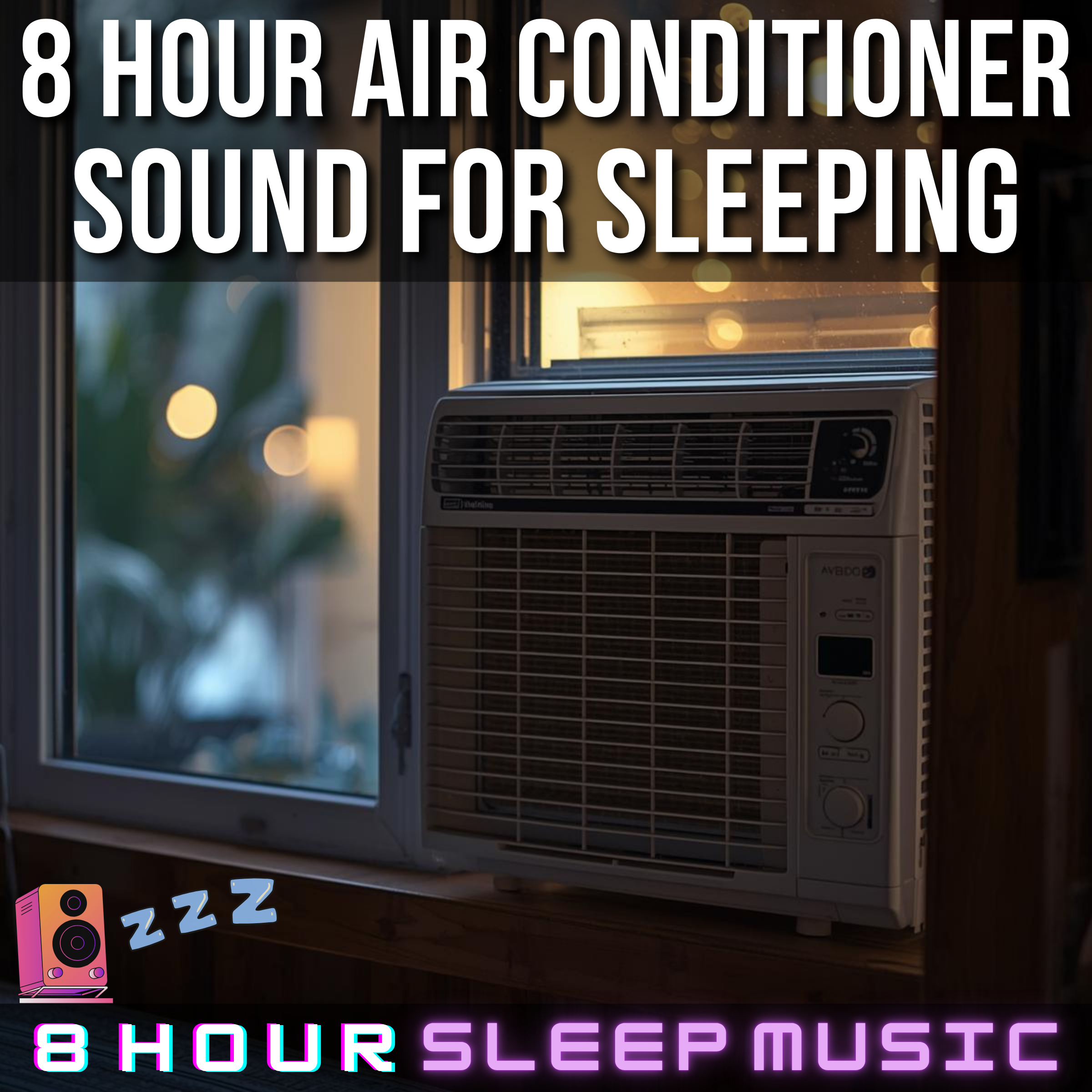 💨 8 Hour Air Conditioner Sound for Sleeping | Steady White Noise for Deep Rest & Relaxation 😴