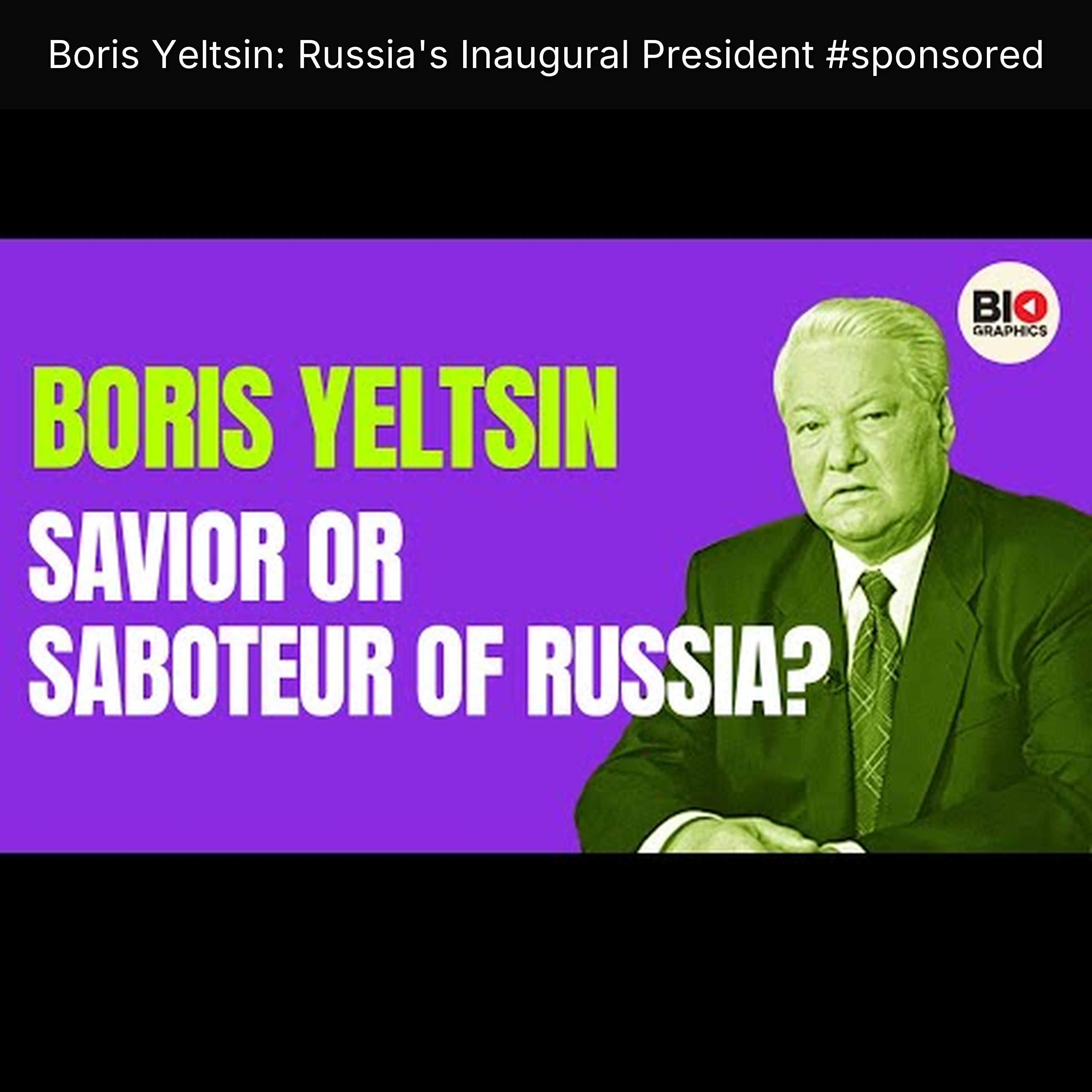 Boris Yeltsin: Russia's Inaugural President #sponsored